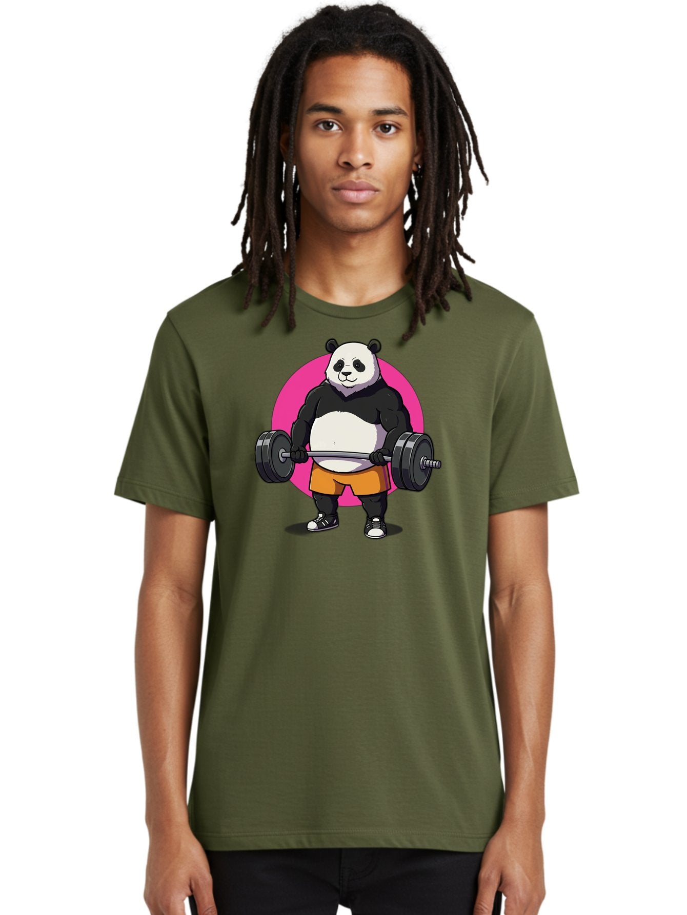 Panda-Lifting-Weights-4 Men'S Graphic Tee, 100% Cotton, Comfortable Casual Summer Wear, Machine Washable, Vintage Camera, Old Camera, Antique Camera, Black Camera, Classic Photography, Photography Equipment, Nostalgic Device, Film Camera, Baf956 16