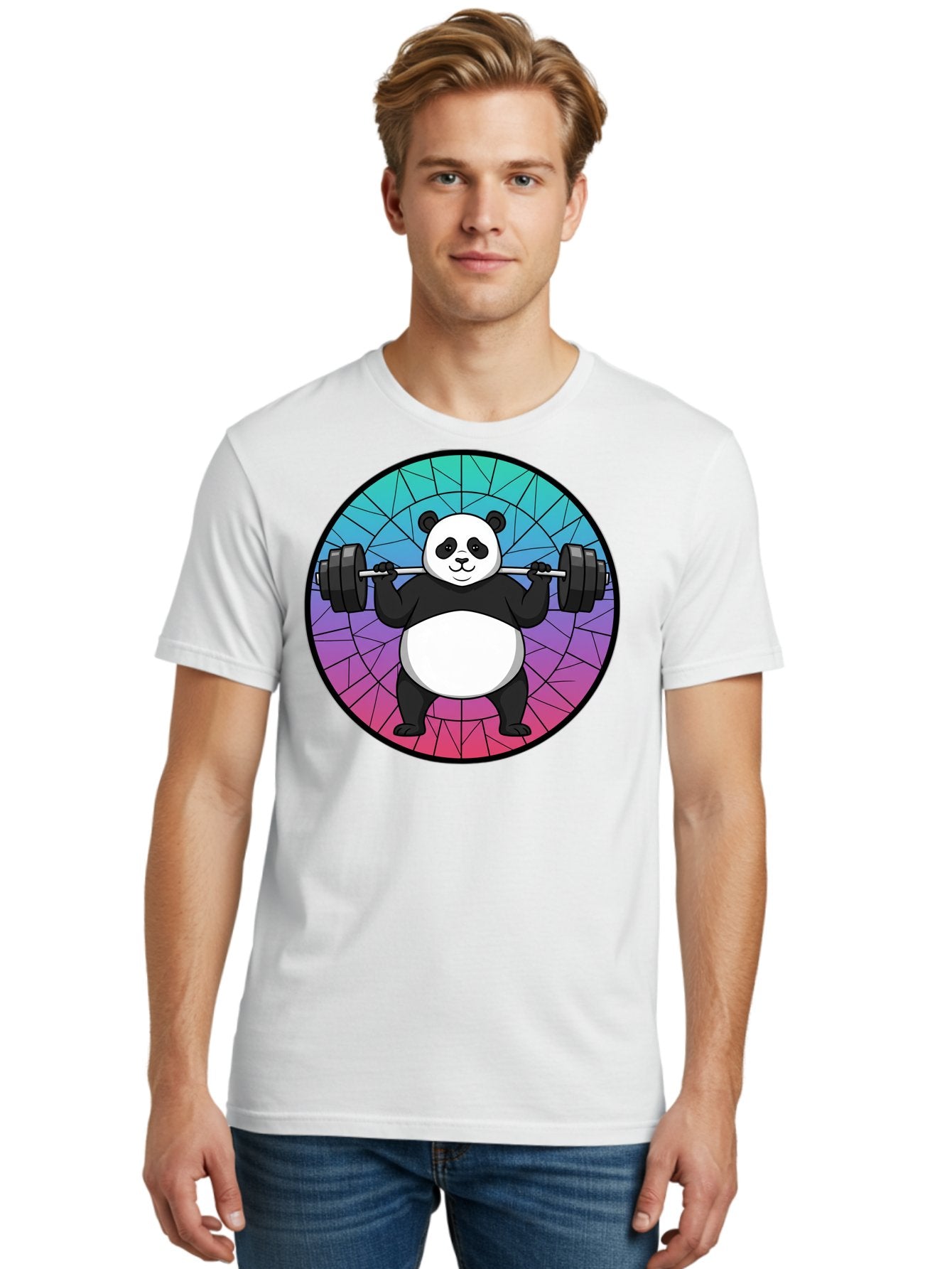 Panda-Lifting-Weights-6 Men'S Graphic Tee, 100% Cotton, Comfortable Casual Summer Wear, Machine Washable, Vintage Camera, Old Camera, Antique Camera, Black Camera, Classic Photography, Photography Equipment, Nostalgic Device, Film Camera, Baf958 30