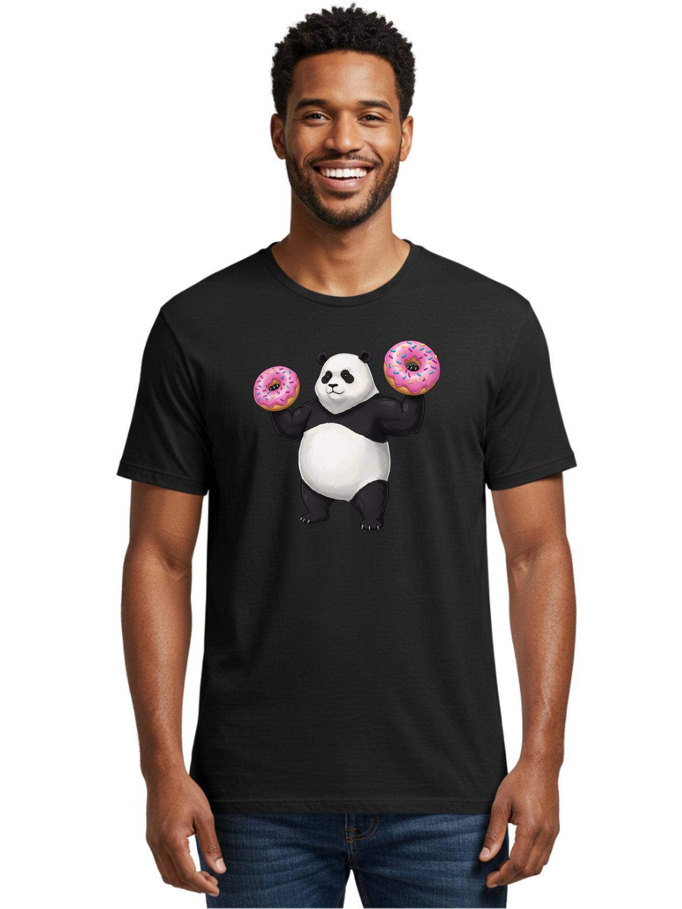 Panda-With-Donuts Men'S Graphic Tee, 100% Cotton, Comfortable Casual Summer Wear, Machine Washable, Vintage Camera, Old Camera, Antique Camera, Black Camera, Classic Photography, Photography Equipment, Nostalgic Device, Film Camera, Camera Art Baf963 29