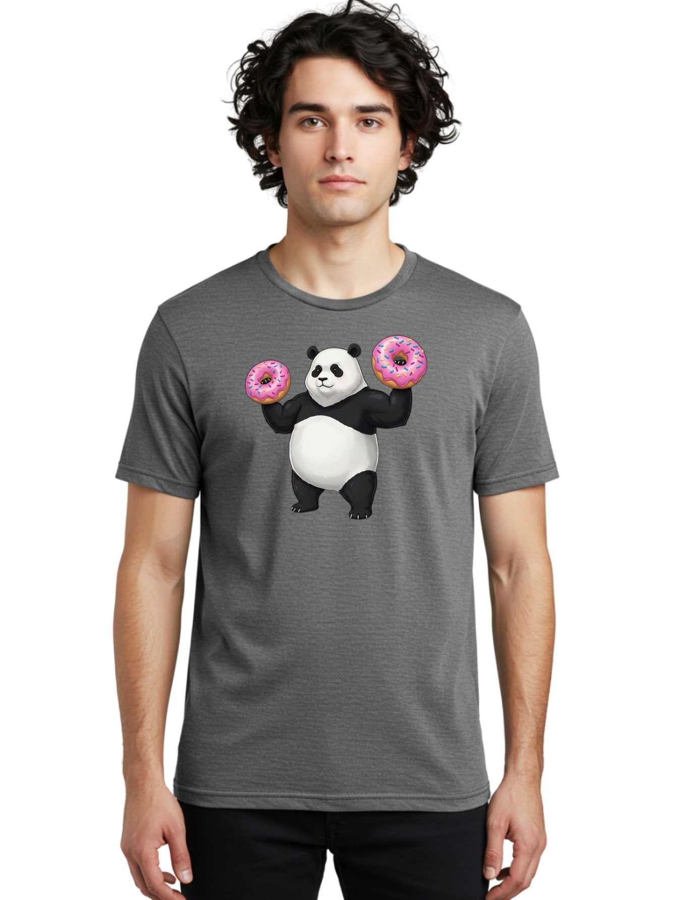Panda-With-Donuts Men'S Graphic Tee, 100% Cotton, Comfortable Casual Summer Wear, Machine Washable, Vintage Camera, Old Camera, Antique Camera, Black Camera, Classic Photography, Photography Equipment, Nostalgic Device, Film Camera, Camera Art Baf963 27