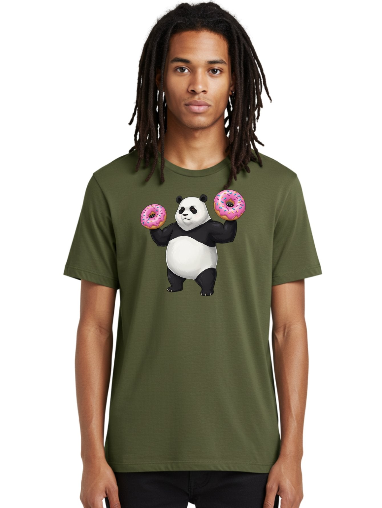 Panda-With-Donuts Men'S Graphic Tee, 100% Cotton, Comfortable Casual Summer Wear, Machine Washable, Vintage Camera, Old Camera, Antique Camera, Black Camera, Classic Photography, Photography Equipment, Nostalgic Device, Film Camera, Camera Art Baf963 16