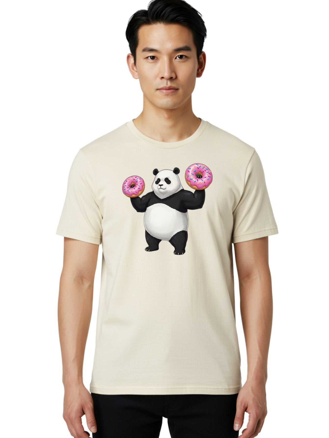 Panda-With-Donuts Men'S Graphic Tee, 100% Cotton, Comfortable Casual Summer Wear, Machine Washable, Vintage Camera, Old Camera, Antique Camera, Black Camera, Classic Photography, Photography Equipment, Nostalgic Device, Film Camera, Camera Art Baf963 26