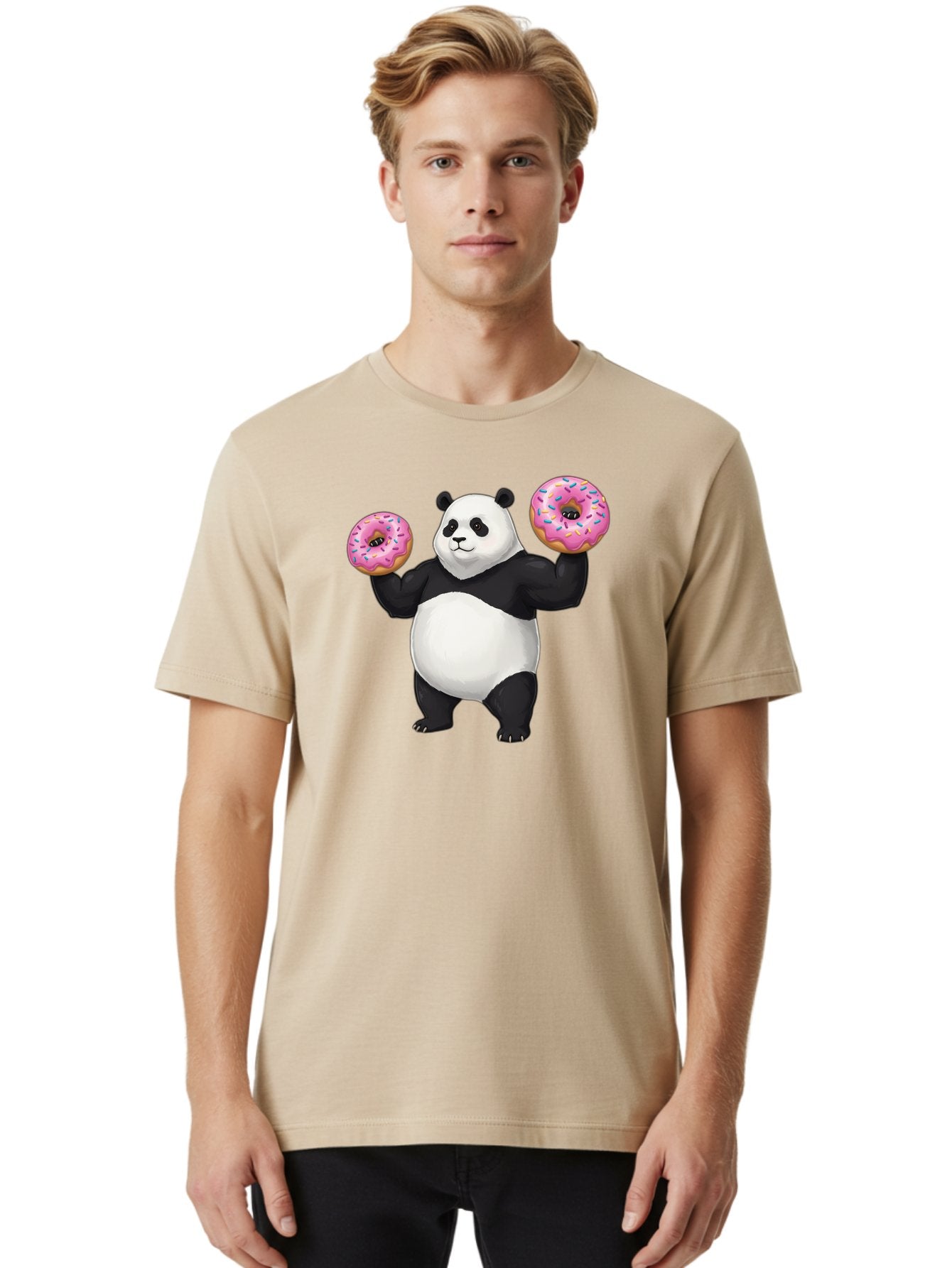 Panda-With-Donuts Men'S Graphic Tee, 100% Cotton, Comfortable Casual Summer Wear, Machine Washable, Vintage Camera, Old Camera, Antique Camera, Black Camera, Classic Photography, Photography Equipment, Nostalgic Device, Film Camera, Camera Art Baf963 25