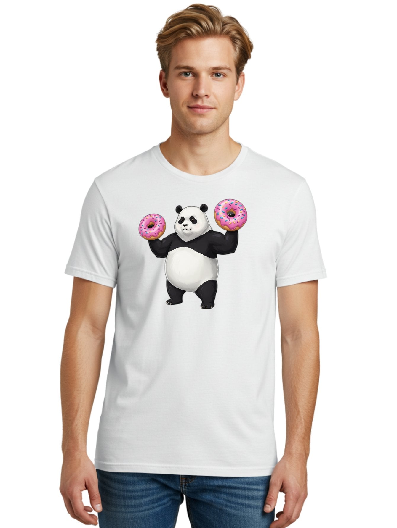 Panda-With-Donuts Men'S Graphic Tee, 100% Cotton, Comfortable Casual Summer Wear, Machine Washable, Vintage Camera, Old Camera, Antique Camera, Black Camera, Classic Photography, Photography Equipment, Nostalgic Device, Film Camera, Camera Art Baf963 19
