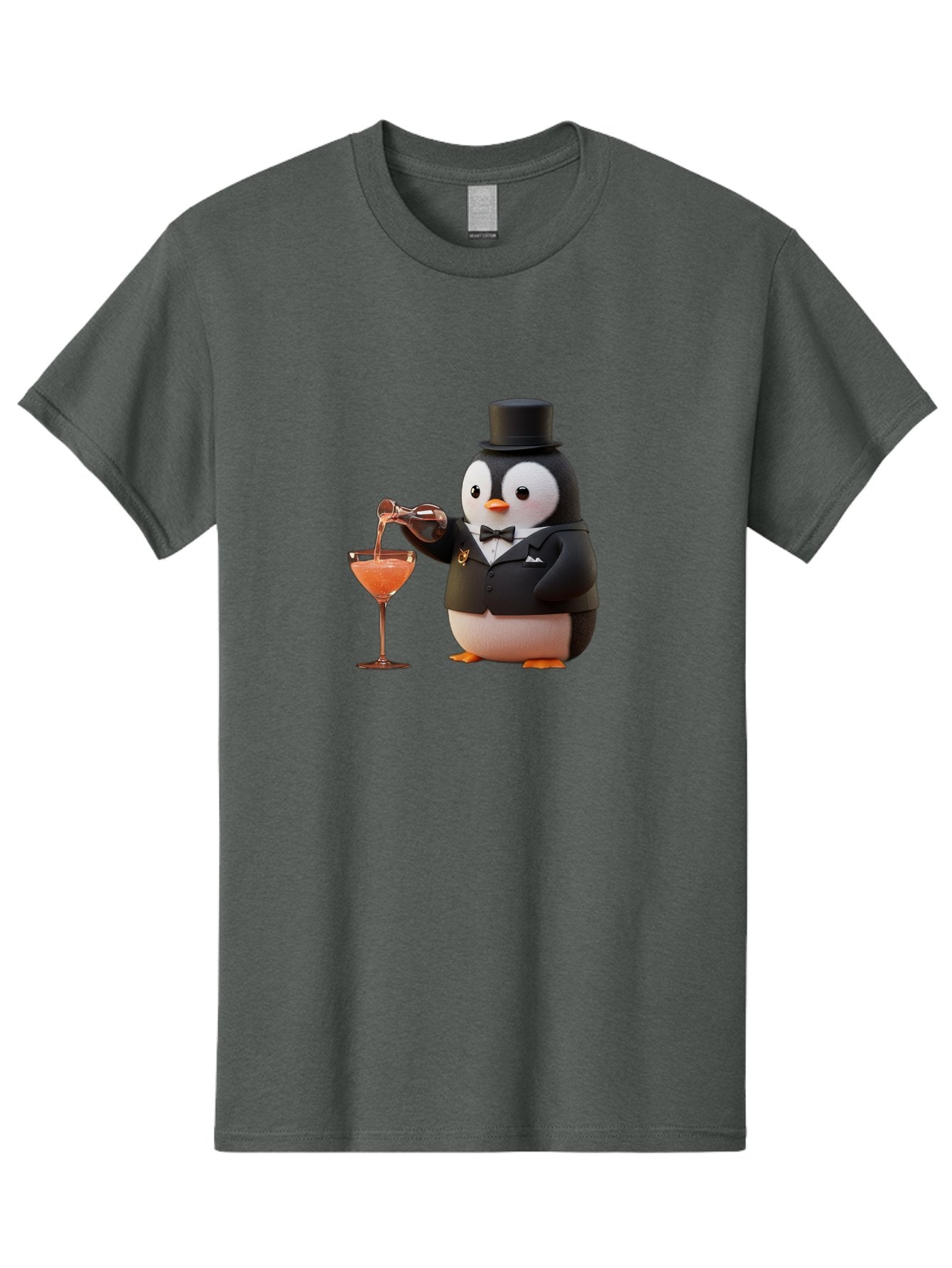 Penguin-Bartender-1 Men'S Graphic Tee, 100% Cotton, Comfortable Casual Summer Wear, Machine Washable, Vintage Camera, Old Camera, Antique Camera, Black Camera, Classic Photography, Photography Equipment, Nostalgic Device, Film Camera, Baf966 9