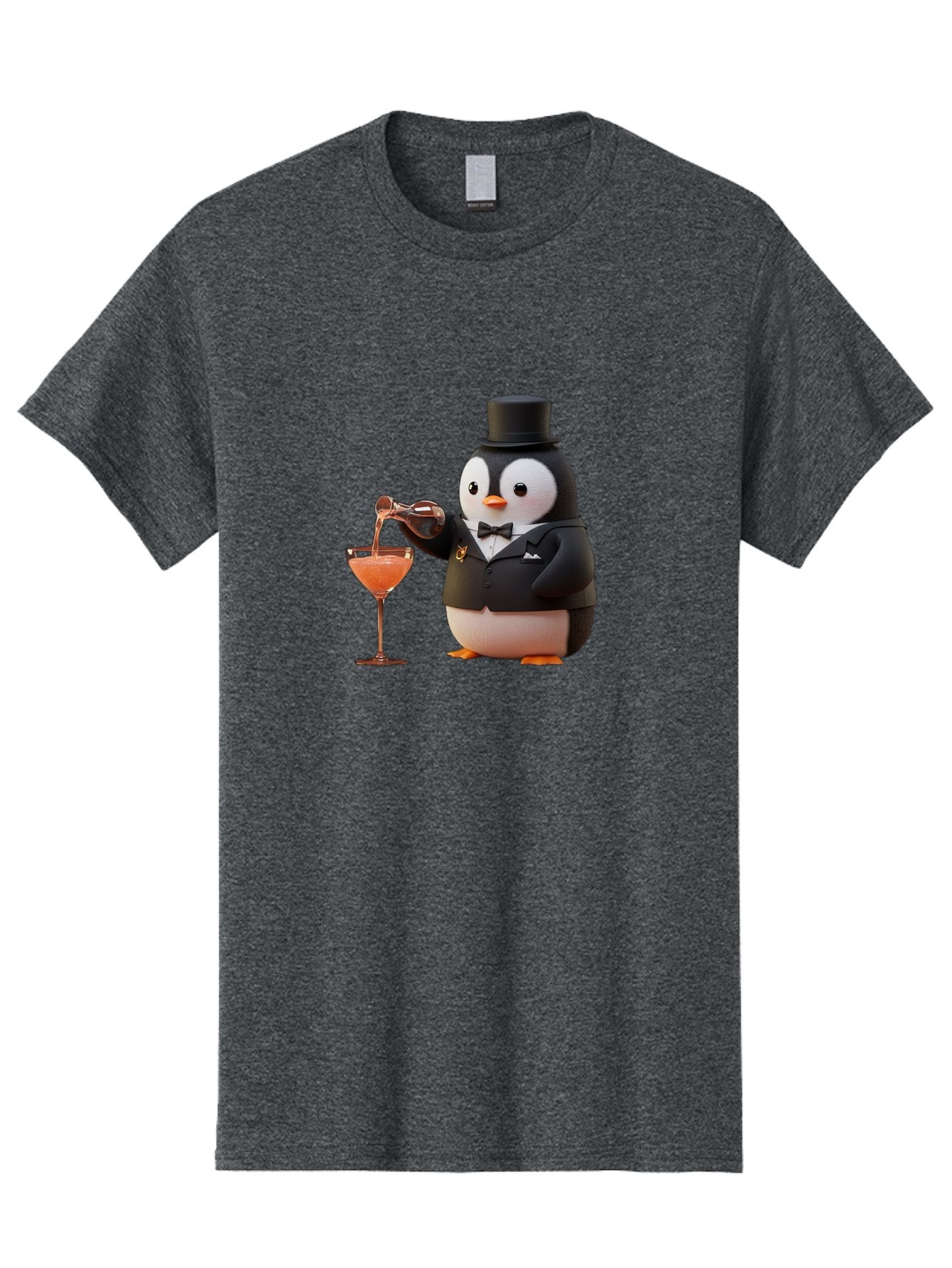 Penguin-Bartender-1 Men'S Graphic Tee, 100% Cotton, Comfortable Casual Summer Wear, Machine Washable, Vintage Camera, Old Camera, Antique Camera, Black Camera, Classic Photography, Photography Equipment, Nostalgic Device, Film Camera, Baf966 8