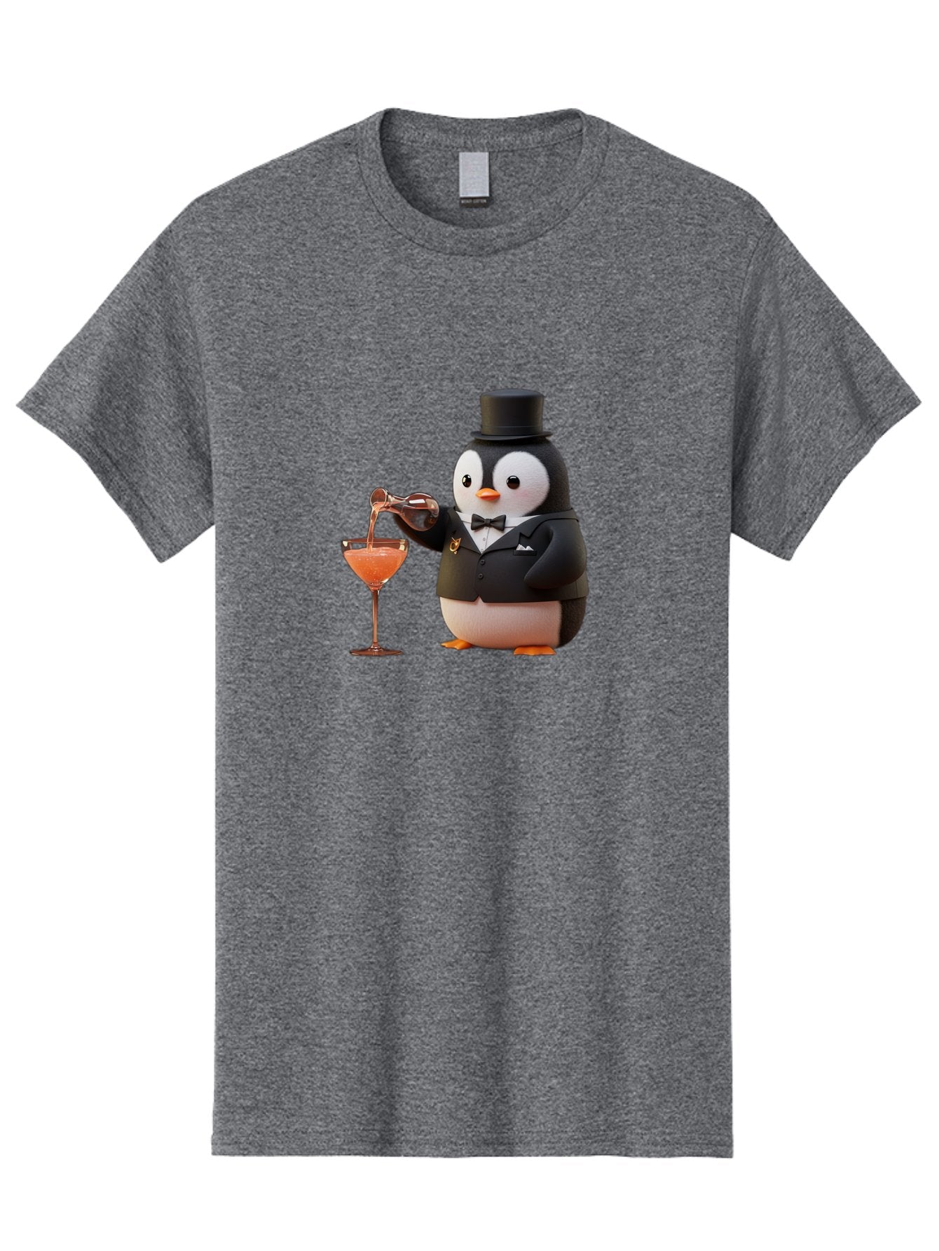 Penguin-Bartender-1 Men'S Graphic Tee, 100% Cotton, Comfortable Casual Summer Wear, Machine Washable, Vintage Camera, Old Camera, Antique Camera, Black Camera, Classic Photography, Photography Equipment, Nostalgic Device, Film Camera, Baf966 11