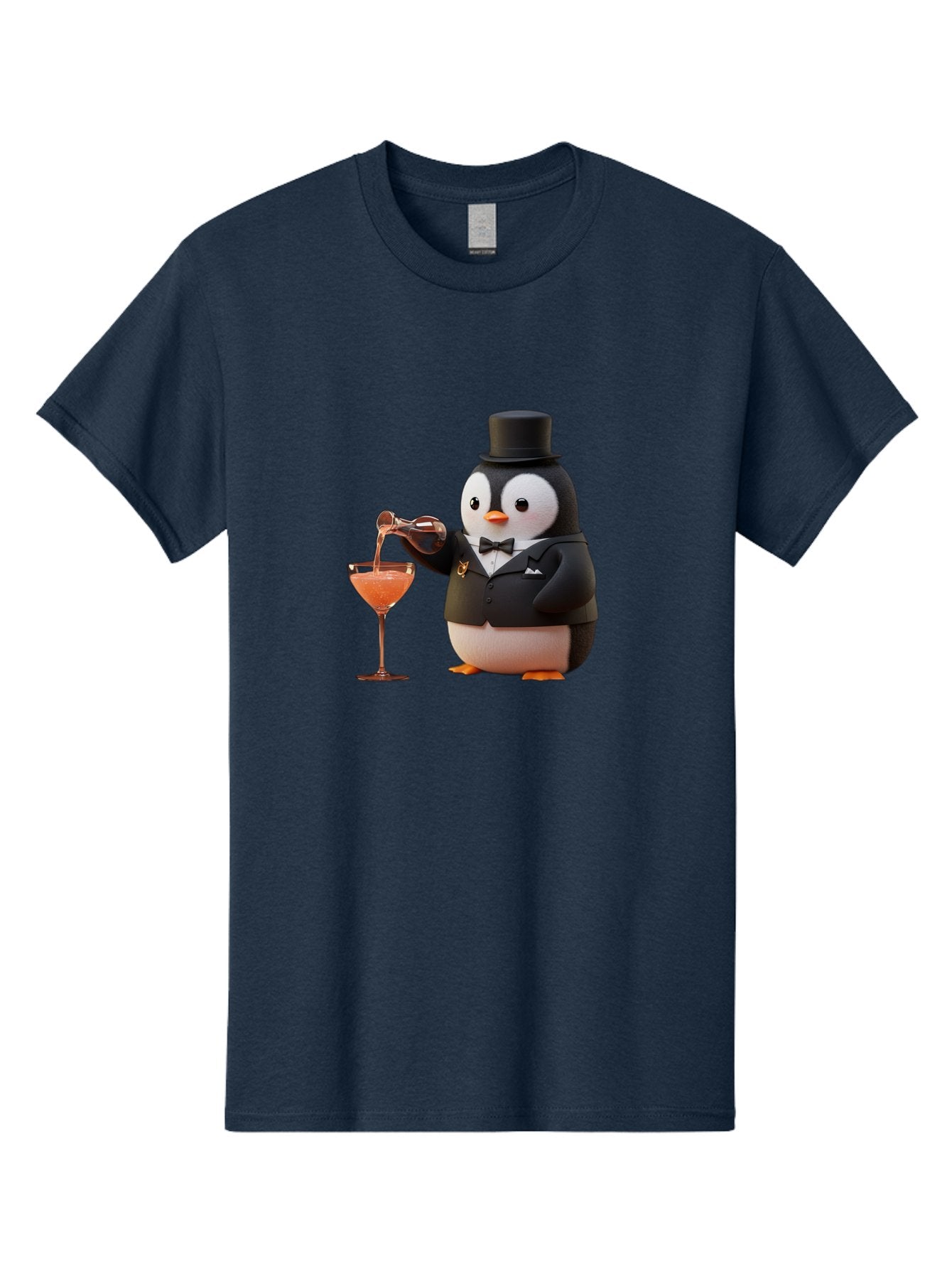 Penguin-Bartender-1 Men'S Graphic Tee, 100% Cotton, Comfortable Casual Summer Wear, Machine Washable, Vintage Camera, Old Camera, Antique Camera, Black Camera, Classic Photography, Photography Equipment, Nostalgic Device, Film Camera, Baf966 7