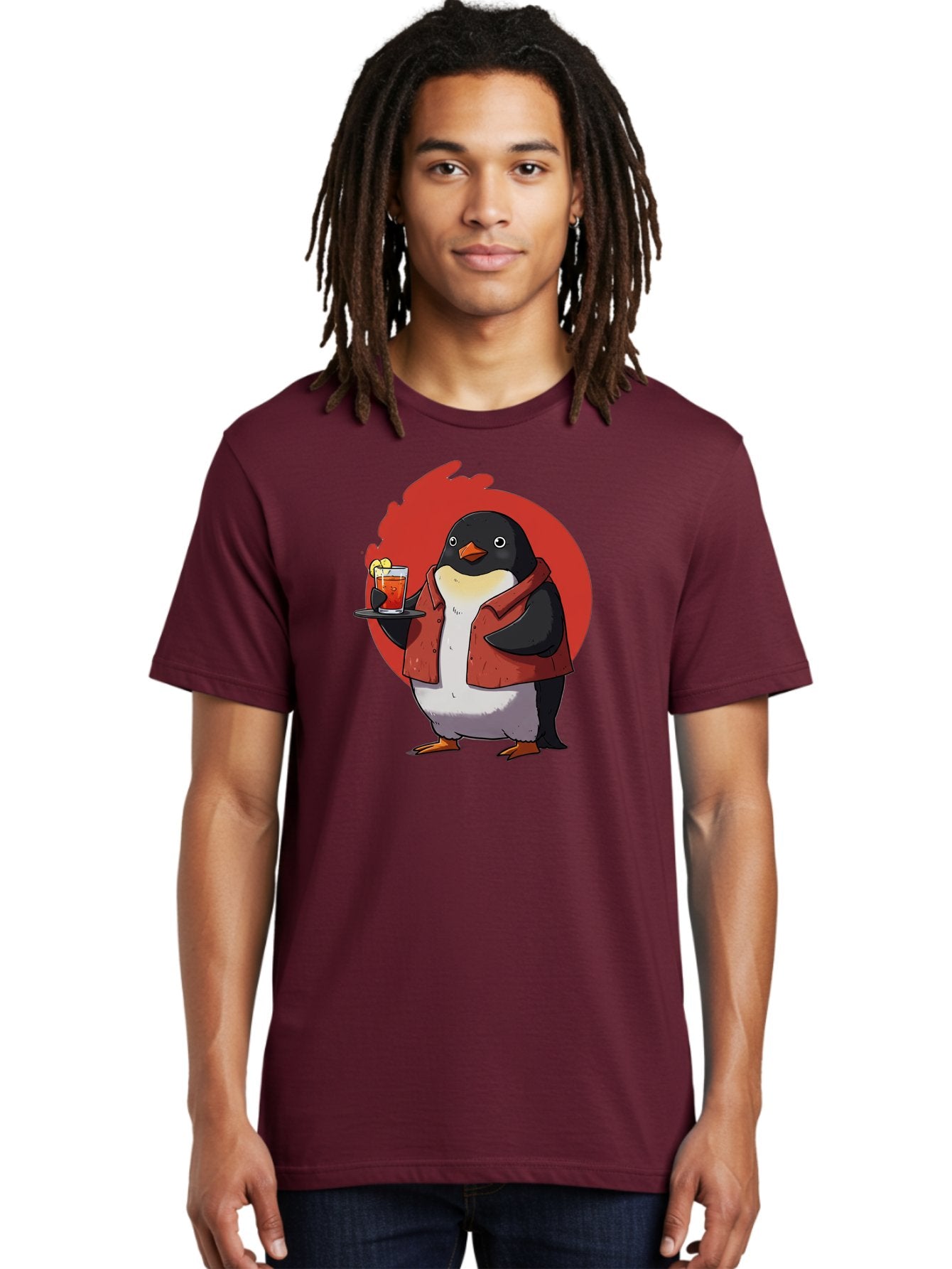 Penguin-Bartender-10 Men'S Graphic Tee, 100% Cotton, Comfortable Casual Summer Wear, Machine Washable, Vintage Camera, Old Camera, Antique Camera, Black Camera, Classic Photography, Photography Equipment, Nostalgic Device, Film Camera, Baf967 22