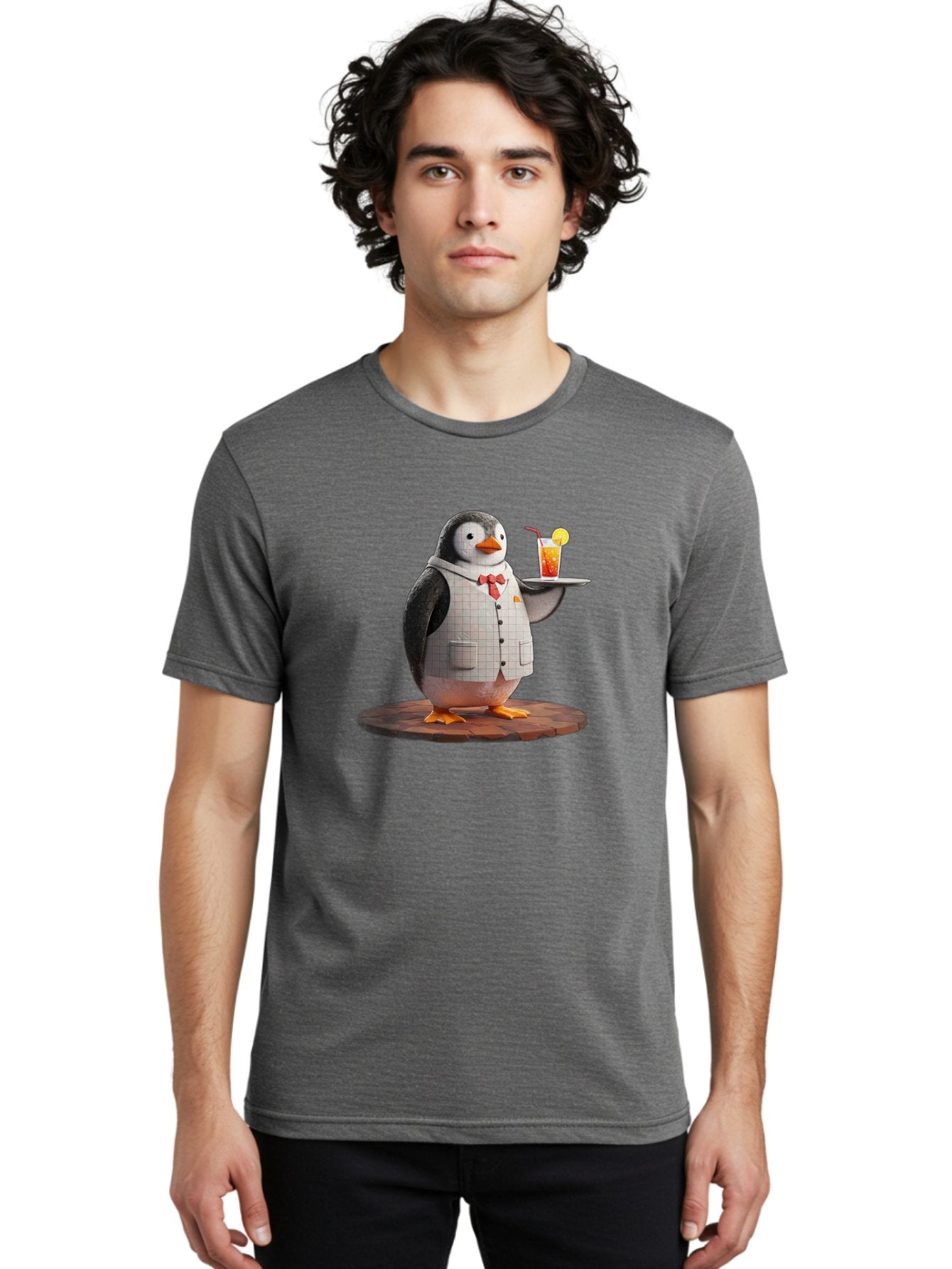 Penguin-Bartender-11 Men'S Graphic Tee, 100% Cotton, Comfortable Casual Summer Wear, Machine Washable, Vintage Camera, Old Camera, Antique Camera, Black Camera, Classic Photography, Photography Equipment, Nostalgic Device, Film Camera, Baf968 24