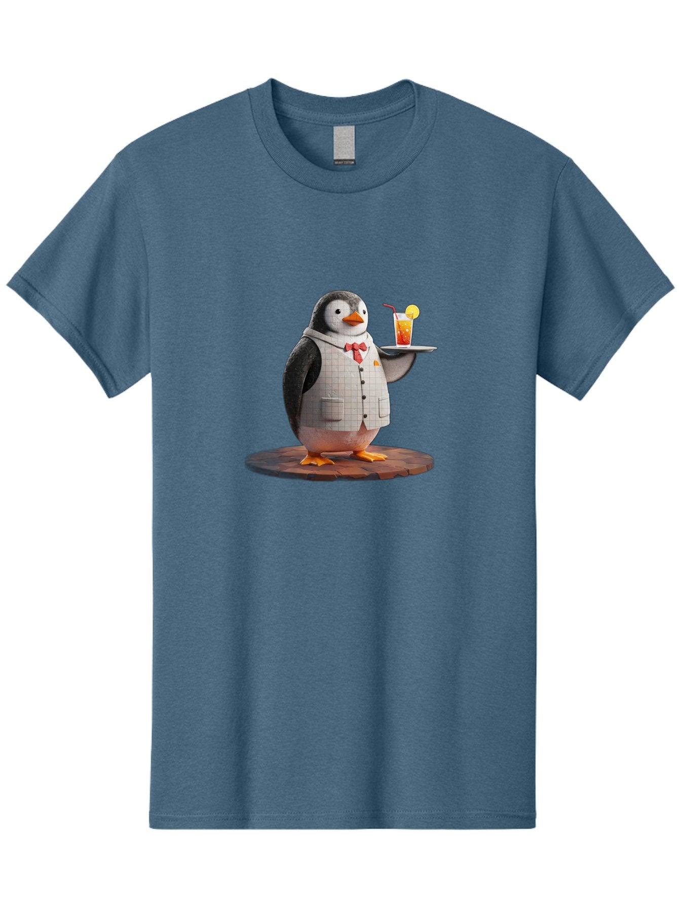 Penguin-Bartender-11 Men'S Graphic Tee, 100% Cotton, Comfortable Casual Summer Wear, Machine Washable, Vintage Camera, Old Camera, Antique Camera, Black Camera, Classic Photography, Photography Equipment, Nostalgic Device, Film Camera, Baf968