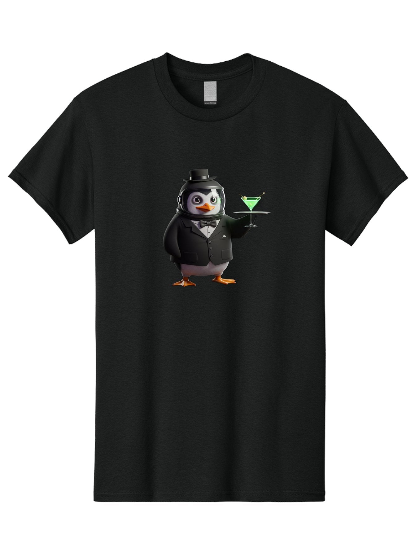 Penguin-Bartender-12 Men'S Graphic Tee, 100% Cotton, Comfortable Casual Summer Wear, Machine Washable, Vintage Camera, Old Camera, Antique Camera, Black Camera, Classic Photography, Photography Equipment, Nostalgic Device, Film Camera, Baf969 5