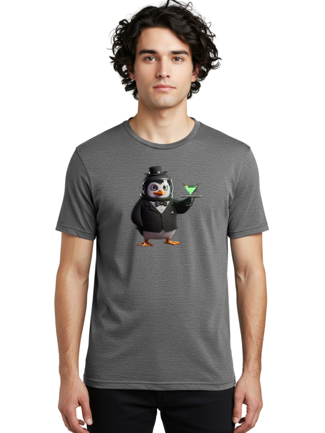 Penguin-Bartender-12 Men'S Graphic Tee, 100% Cotton, Comfortable Casual Summer Wear, Machine Washable, Vintage Camera, Old Camera, Antique Camera, Black Camera, Classic Photography, Photography Equipment, Nostalgic Device, Film Camera, Baf969 17