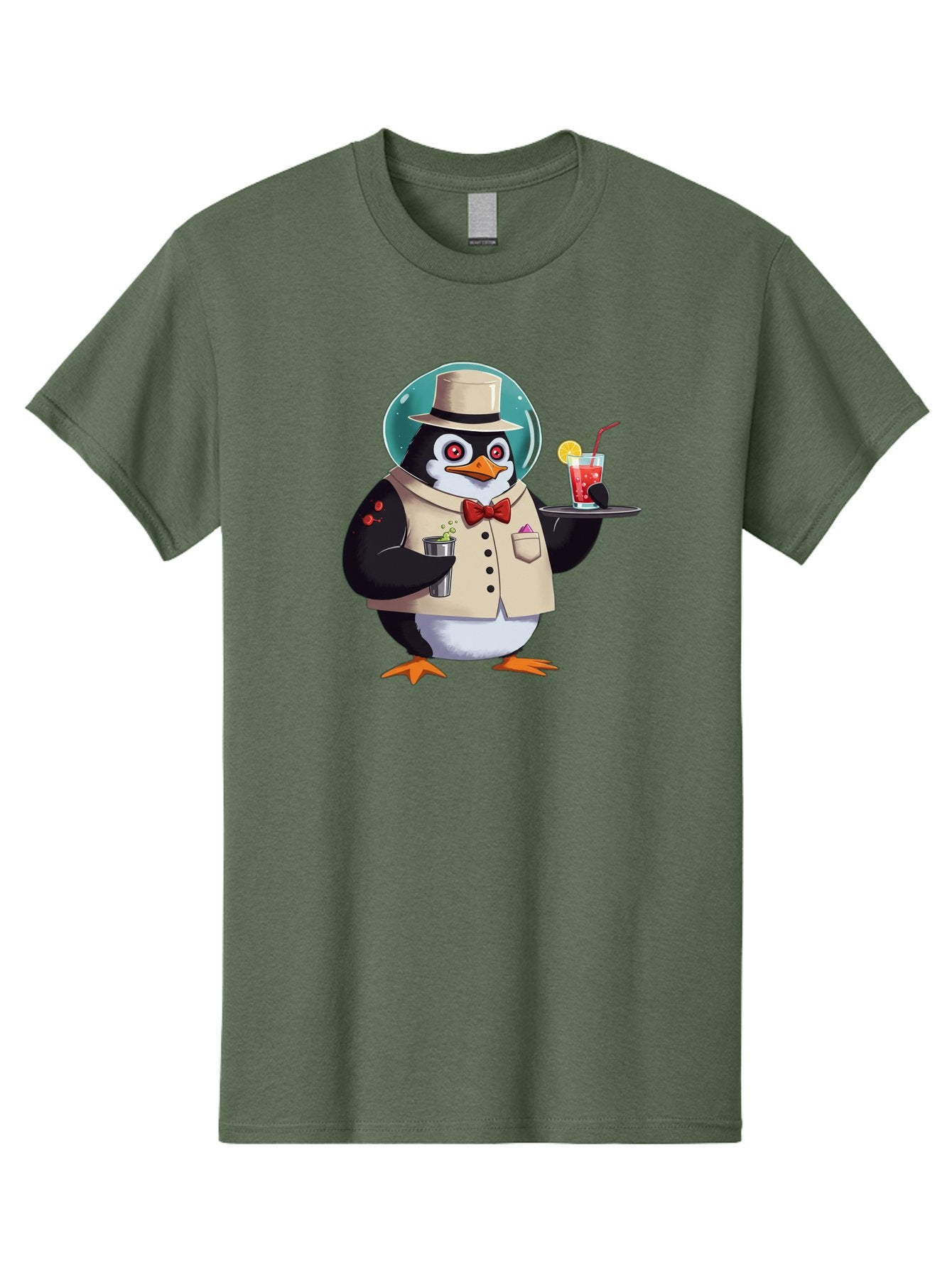 Penguin-Bartender-13 Men'S Graphic Tee, 100% Cotton, Comfortable Casual Summer Wear, Machine Washable, Vintage Camera, Old Camera, Antique Camera, Black Camera, Classic Photography, Photography Equipment, Nostalgic Device, Film Camera, Baf970 13