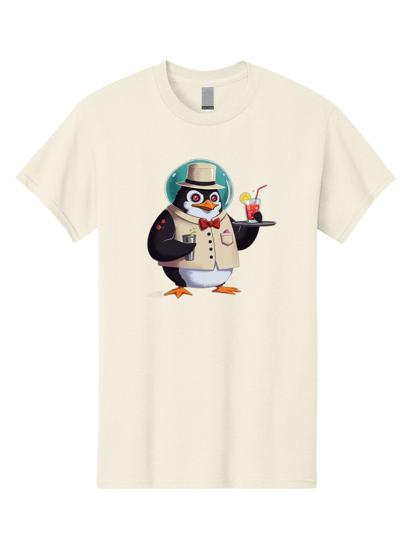 Penguin-Bartender-13 Men'S Graphic Tee, 100% Cotton, Comfortable Casual Summer Wear, Machine Washable, Vintage Camera, Old Camera, Antique Camera, Black Camera, Classic Photography, Photography Equipment, Nostalgic Device, Film Camera, Baf970 11