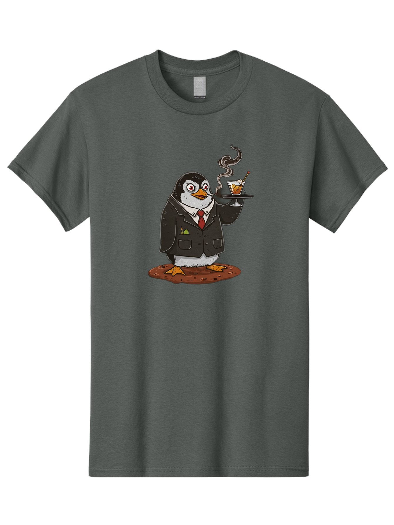 Penguin-Bartender-14 Men'S Graphic Tee, 100% Cotton, Comfortable Casual Summer Wear, Machine Washable, Vintage Camera, Old Camera, Antique Camera, Black Camera, Classic Photography, Photography Equipment, Nostalgic Device, Film Camera, Baf971 3