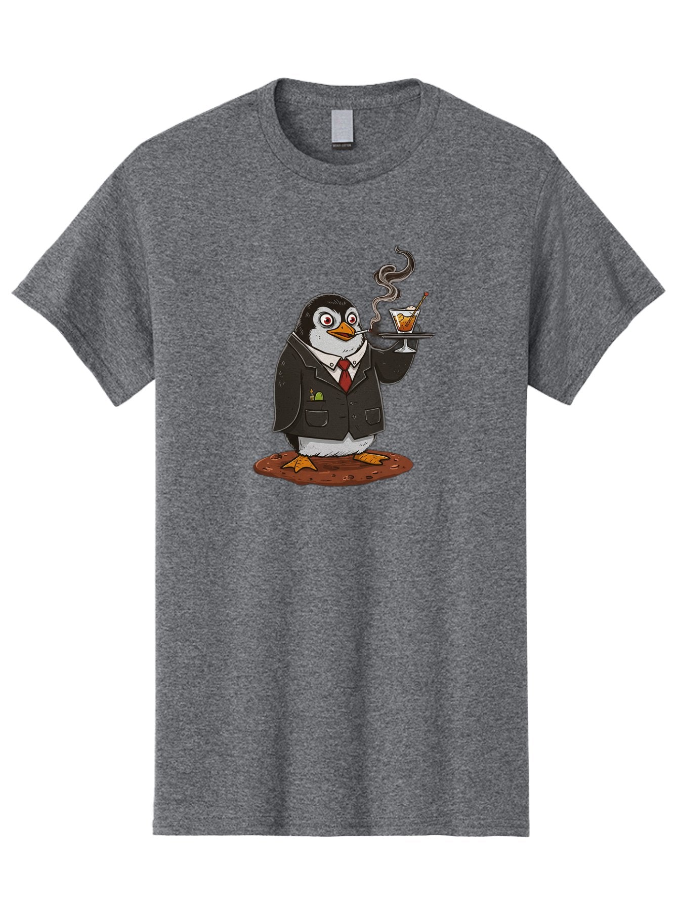 Penguin-Bartender-14 Men'S Graphic Tee, 100% Cotton, Comfortable Casual Summer Wear, Machine Washable, Vintage Camera, Old Camera, Antique Camera, Black Camera, Classic Photography, Photography Equipment, Nostalgic Device, Film Camera, Baf971 13