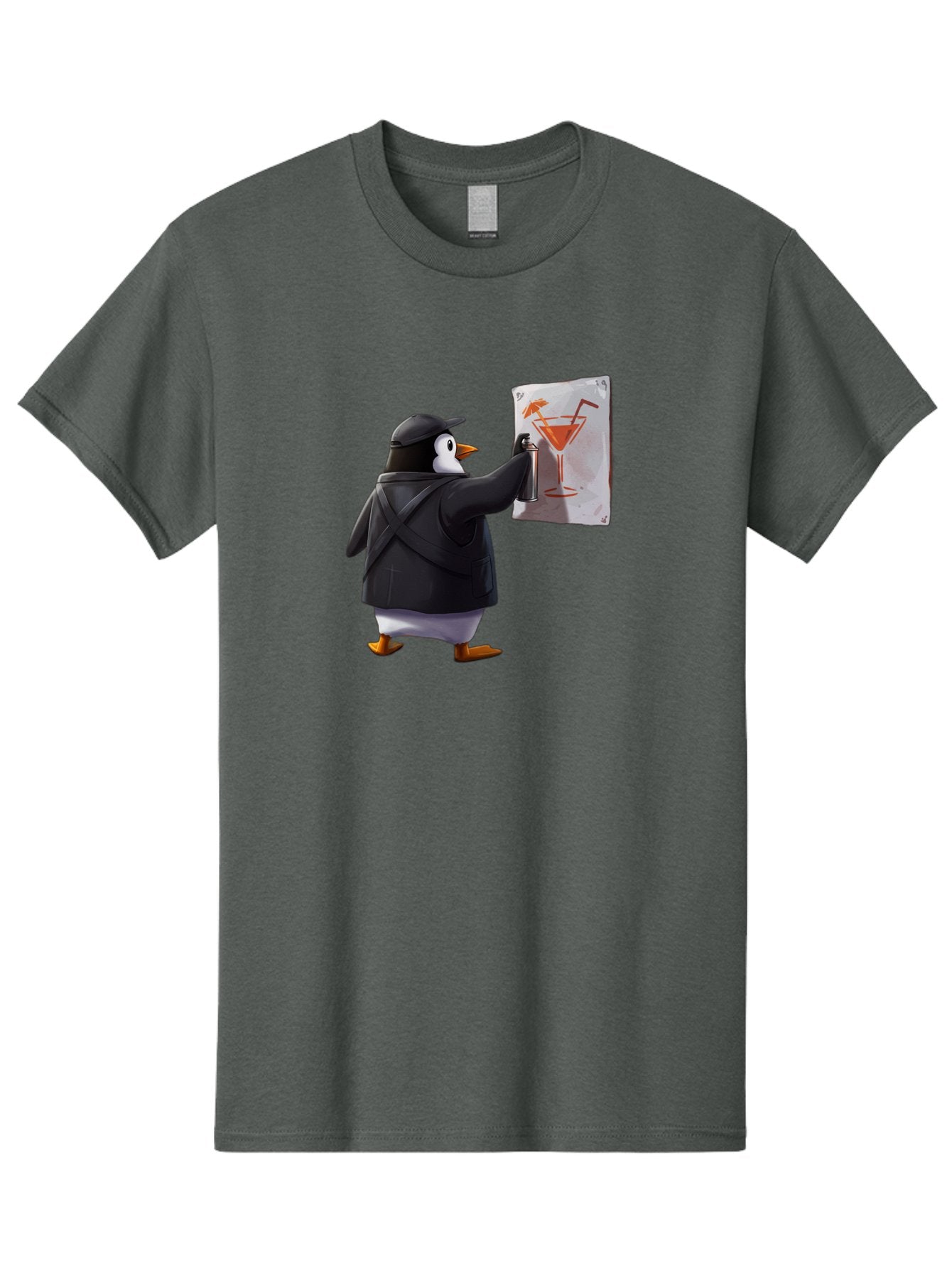 Penguin-Bartender-5 Men'S Graphic Tee, 100% Cotton, Comfortable Casual Summer Wear, Machine Washable, Vintage Camera, Old Camera, Antique Camera, Black Camera, Classic Photography, Photography Equipment, Nostalgic Device, Film Camera, Baf975 13