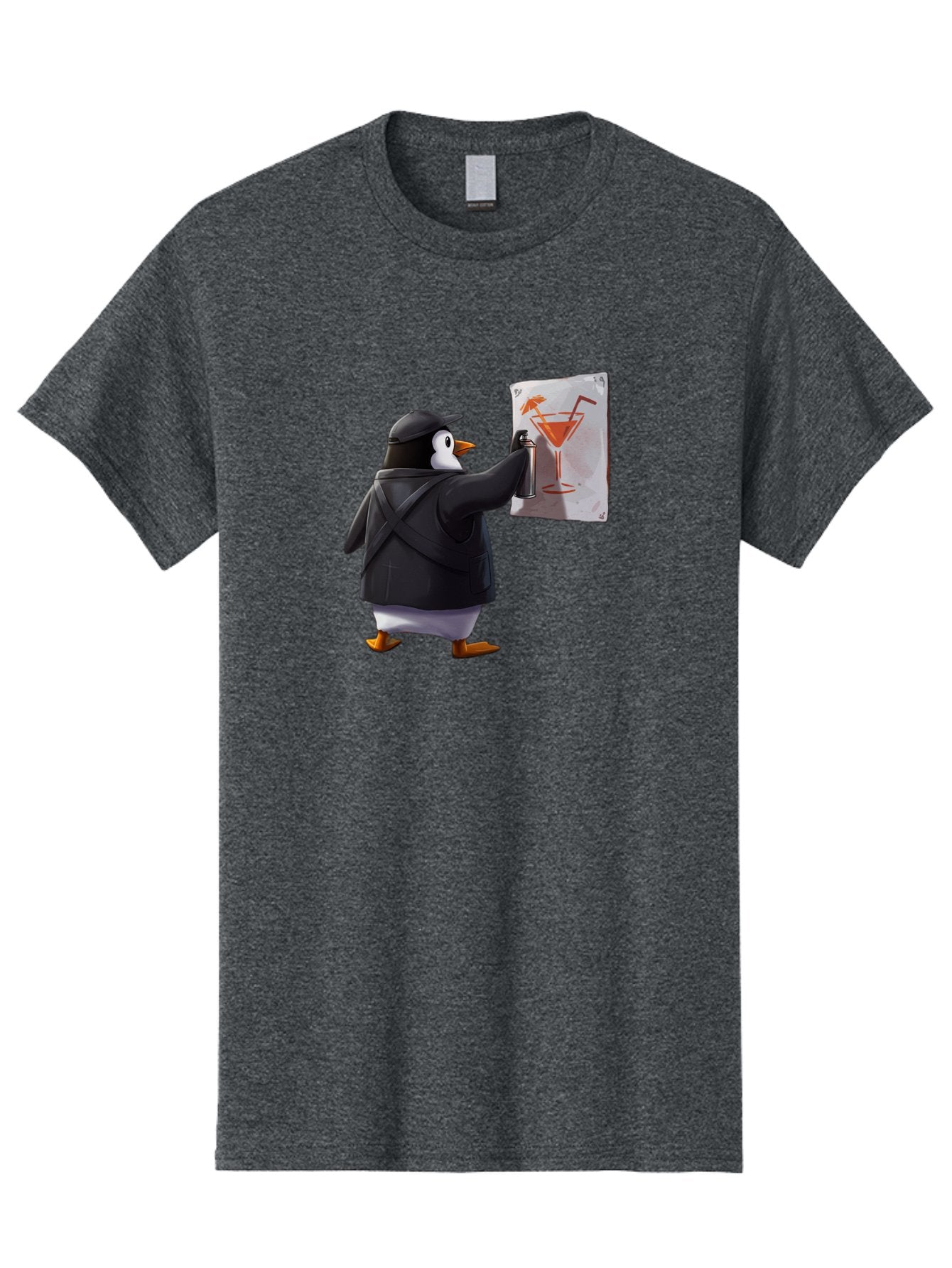 Penguin-Bartender-5 Men'S Graphic Tee, 100% Cotton, Comfortable Casual Summer Wear, Machine Washable, Vintage Camera, Old Camera, Antique Camera, Black Camera, Classic Photography, Photography Equipment, Nostalgic Device, Film Camera, Baf975 3