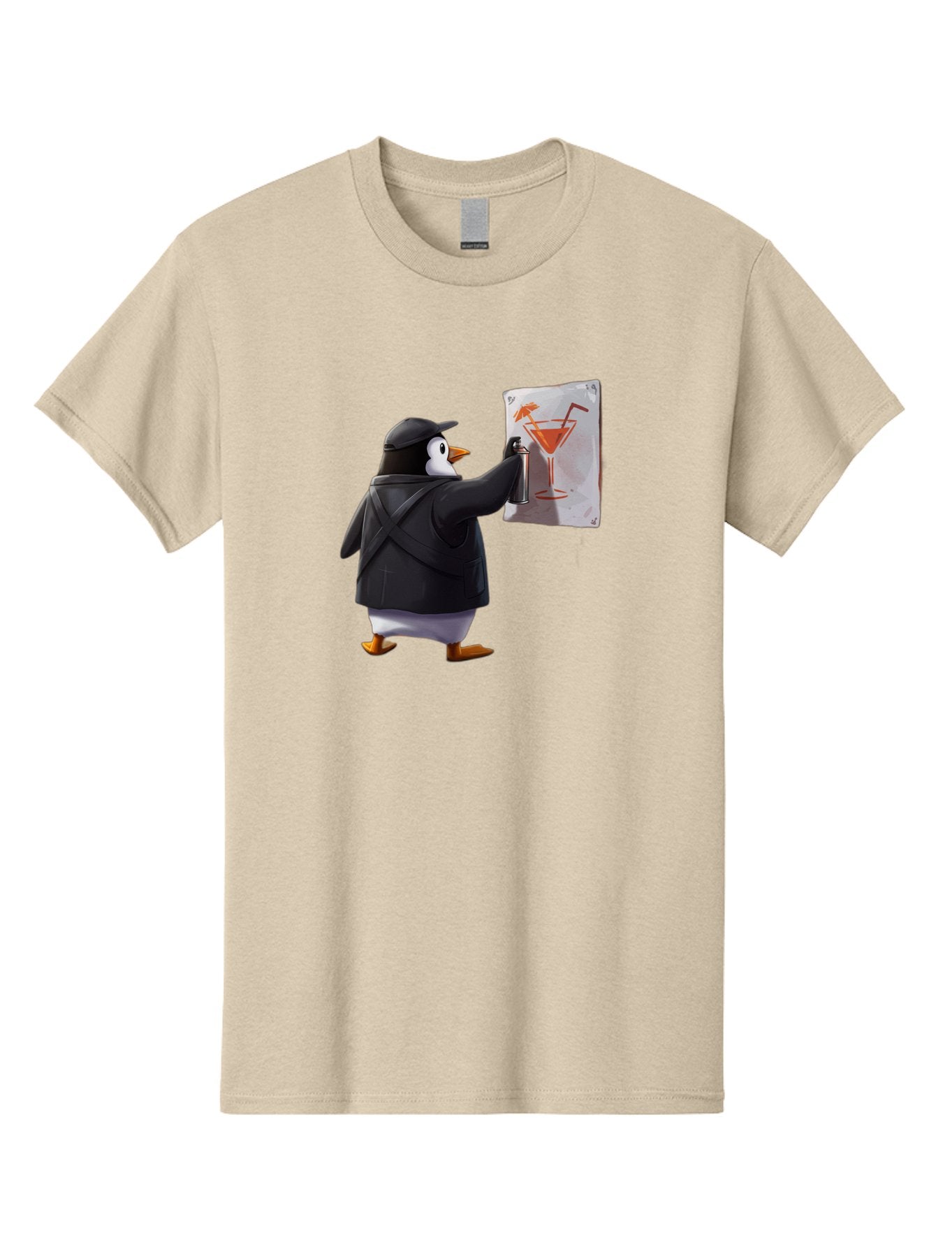 Penguin-Bartender-5 Men'S Graphic Tee, 100% Cotton, Comfortable Casual Summer Wear, Machine Washable, Vintage Camera, Old Camera, Antique Camera, Black Camera, Classic Photography, Photography Equipment, Nostalgic Device, Film Camera, Baf975 4
