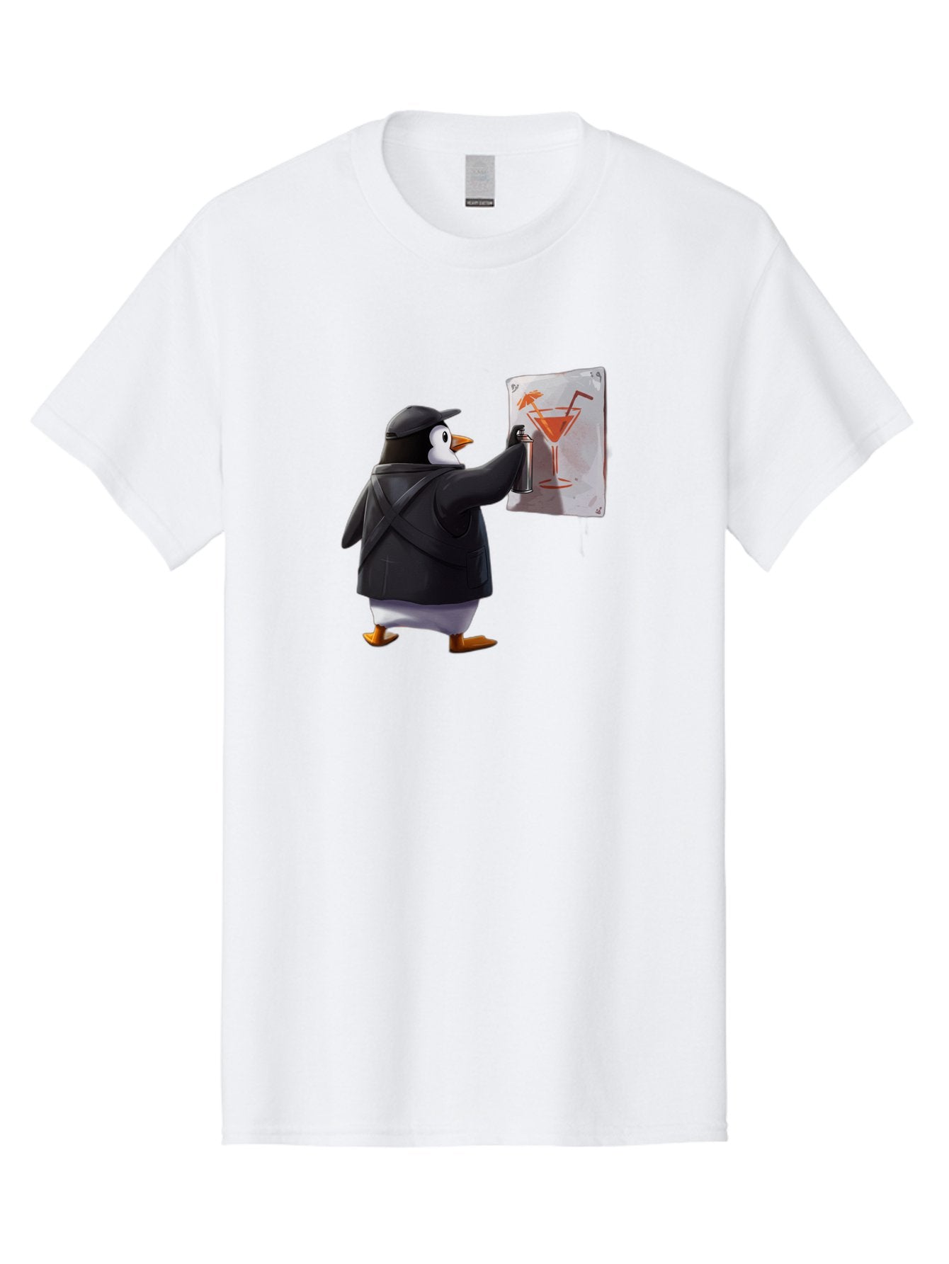 Penguin-Bartender-5 Men'S Graphic Tee, 100% Cotton, Comfortable Casual Summer Wear, Machine Washable, Vintage Camera, Old Camera, Antique Camera, Black Camera, Classic Photography, Photography Equipment, Nostalgic Device, Film Camera, Baf975