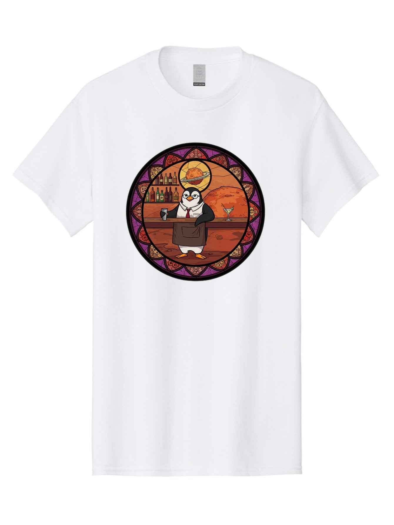 Penguin-Bartender-6 Men'S Graphic Tee, 100% Cotton, Comfortable Casual Summer Wear, Machine Washable, Vintage Camera, Old Camera, Antique Camera, Black Camera, Classic Photography, Photography Equipment, Nostalgic Device, Film Camera, Baf976 3