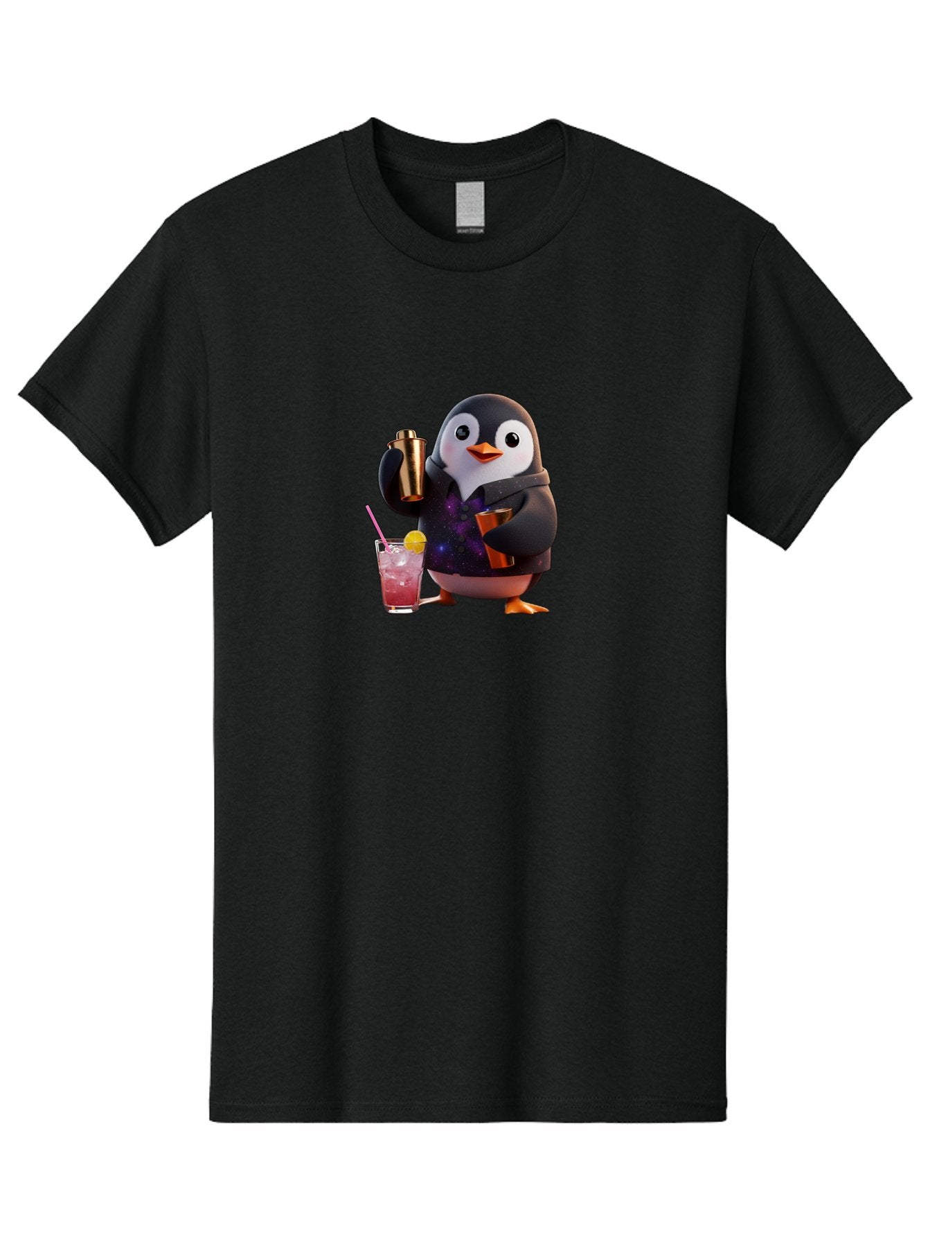 Penguin-Bartender-8 Men'S Graphic Tee, 100% Cotton, Comfortable Casual Summer Wear, Machine Washable, Vintage Camera, Old Camera, Antique Camera, Black Camera, Classic Photography, Photography Equipment, Nostalgic Device, Film Camera, Baf978 3