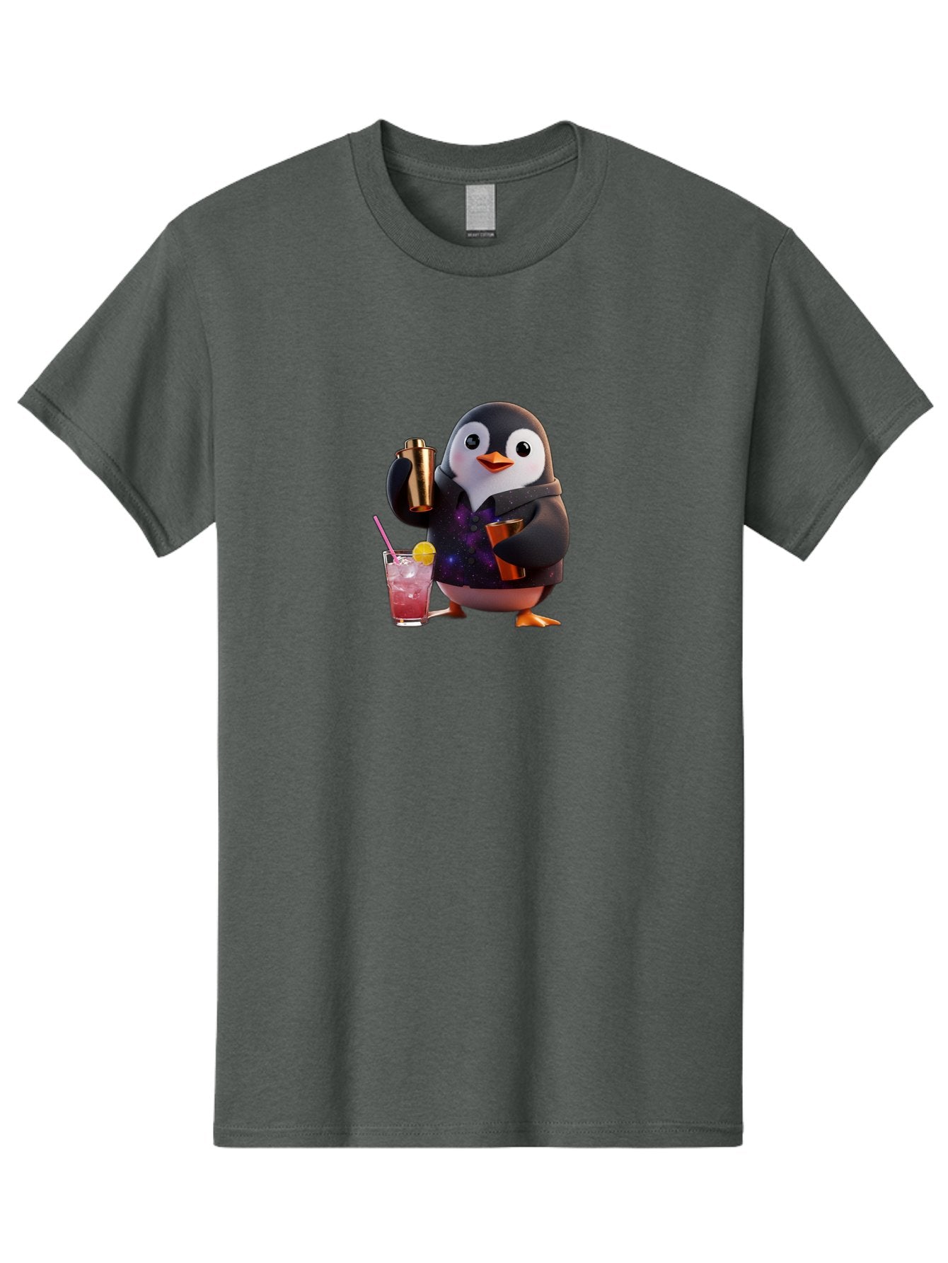 Penguin-Bartender-8 Men'S Graphic Tee, 100% Cotton, Comfortable Casual Summer Wear, Machine Washable, Vintage Camera, Old Camera, Antique Camera, Black Camera, Classic Photography, Photography Equipment, Nostalgic Device, Film Camera, Baf978 14