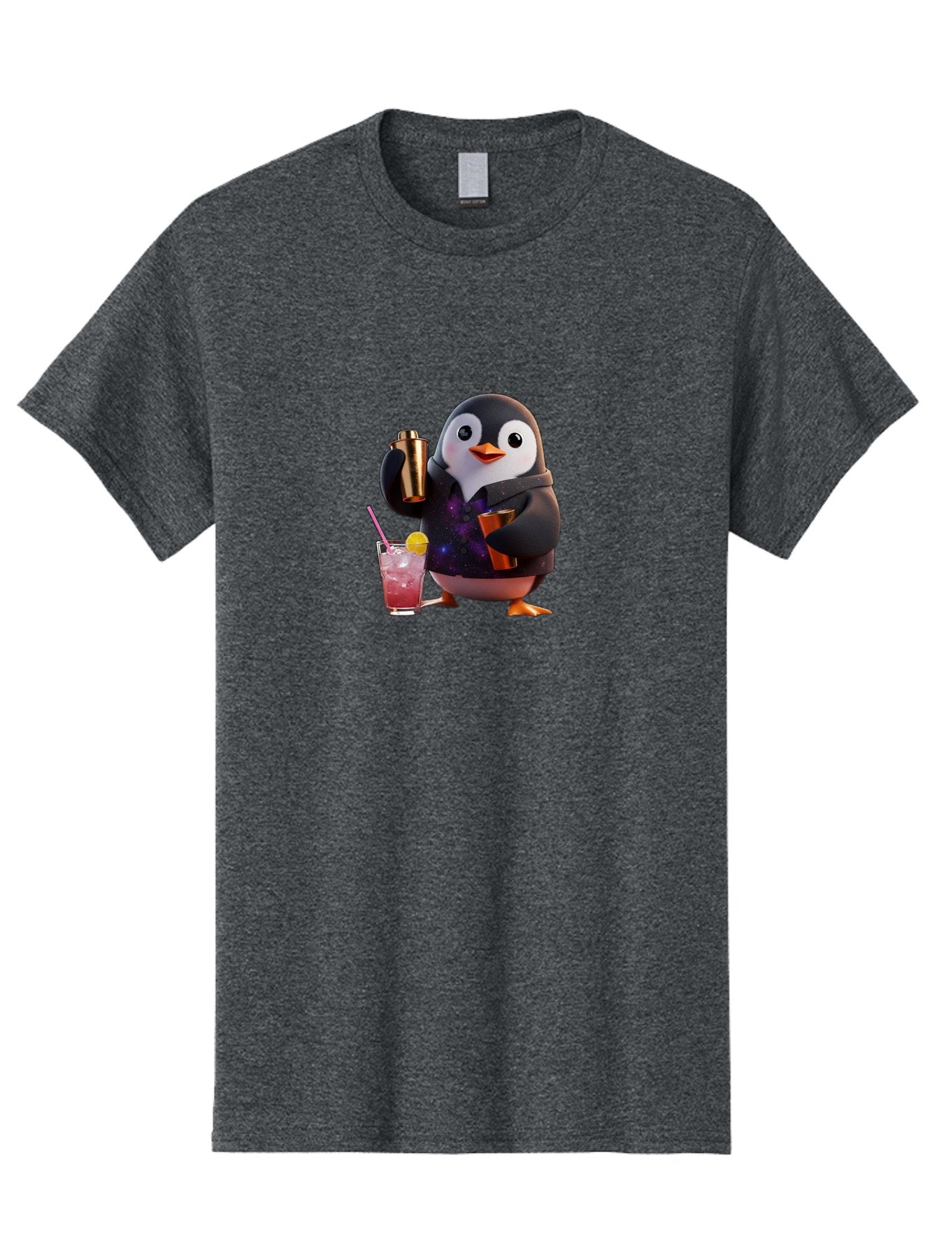 Penguin-Bartender-8 Men'S Graphic Tee, 100% Cotton, Comfortable Casual Summer Wear, Machine Washable, Vintage Camera, Old Camera, Antique Camera, Black Camera, Classic Photography, Photography Equipment, Nostalgic Device, Film Camera, Baf978 5