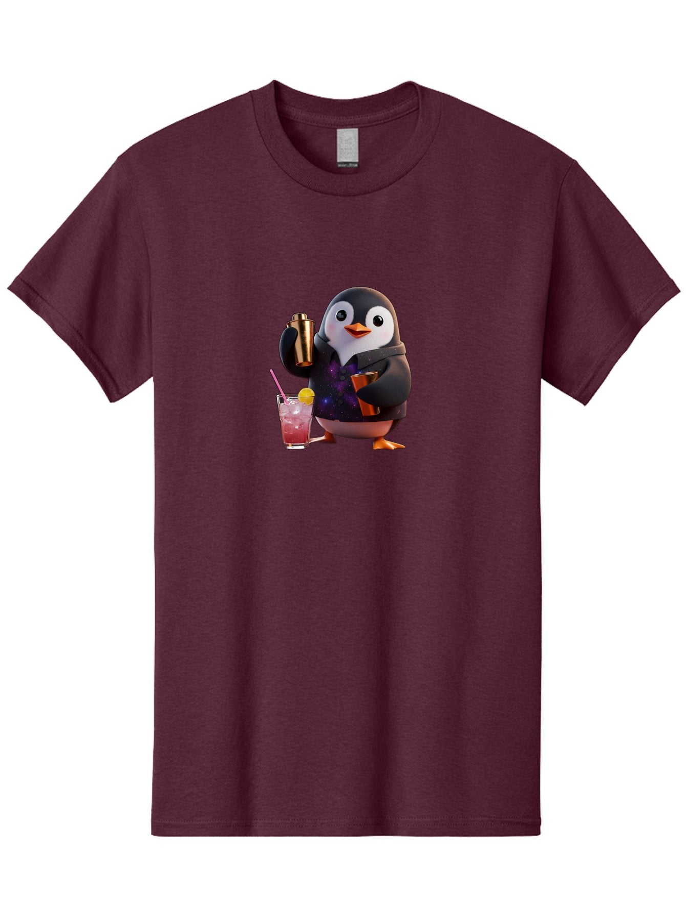 Penguin-Bartender-8 Men'S Graphic Tee, 100% Cotton, Comfortable Casual Summer Wear, Machine Washable, Vintage Camera, Old Camera, Antique Camera, Black Camera, Classic Photography, Photography Equipment, Nostalgic Device, Film Camera, Baf978 13