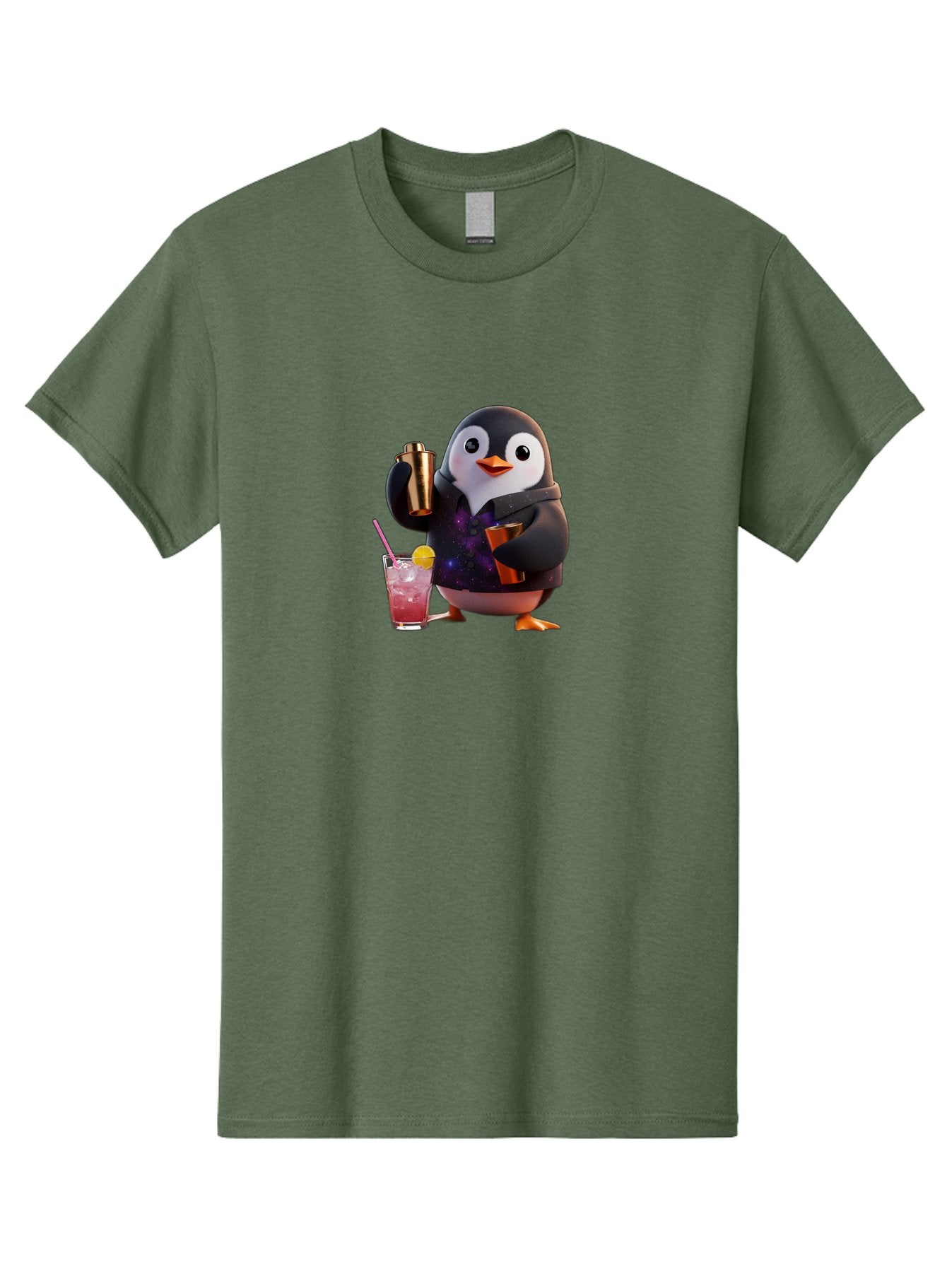 Penguin-Bartender-8 Men'S Graphic Tee, 100% Cotton, Comfortable Casual Summer Wear, Machine Washable, Vintage Camera, Old Camera, Antique Camera, Black Camera, Classic Photography, Photography Equipment, Nostalgic Device, Film Camera, Baf978 11