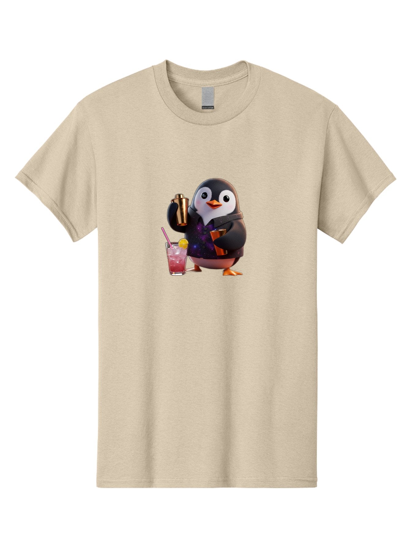 Penguin-Bartender-8 Men'S Graphic Tee, 100% Cotton, Comfortable Casual Summer Wear, Machine Washable, Vintage Camera, Old Camera, Antique Camera, Black Camera, Classic Photography, Photography Equipment, Nostalgic Device, Film Camera, Baf978