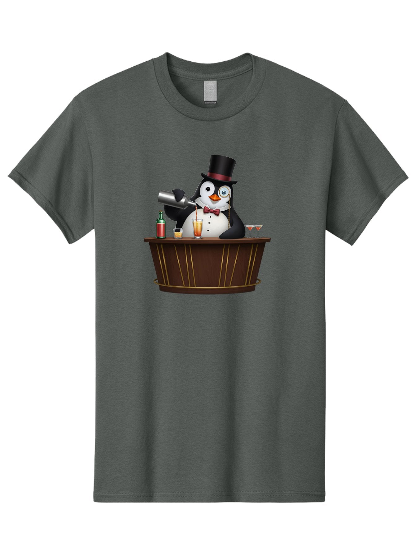 Penguin-Bartender-9 Men'S Graphic Tee, 100% Cotton, Comfortable Casual Summer Wear, Machine Washable, Vintage Camera, Old Camera, Antique Camera, Black Camera, Classic Photography, Photography Equipment, Nostalgic Device, Film Camera, Baf979 10