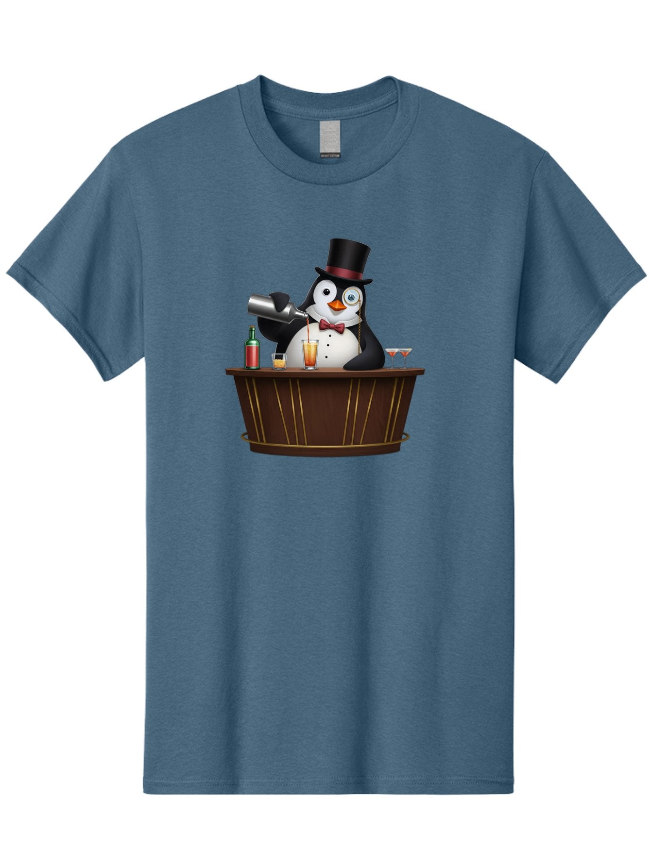 Penguin-Bartender-9 Men'S Graphic Tee, 100% Cotton, Comfortable Casual Summer Wear, Machine Washable, Vintage Camera, Old Camera, Antique Camera, Black Camera, Classic Photography, Photography Equipment, Nostalgic Device, Film Camera, Baf979 9