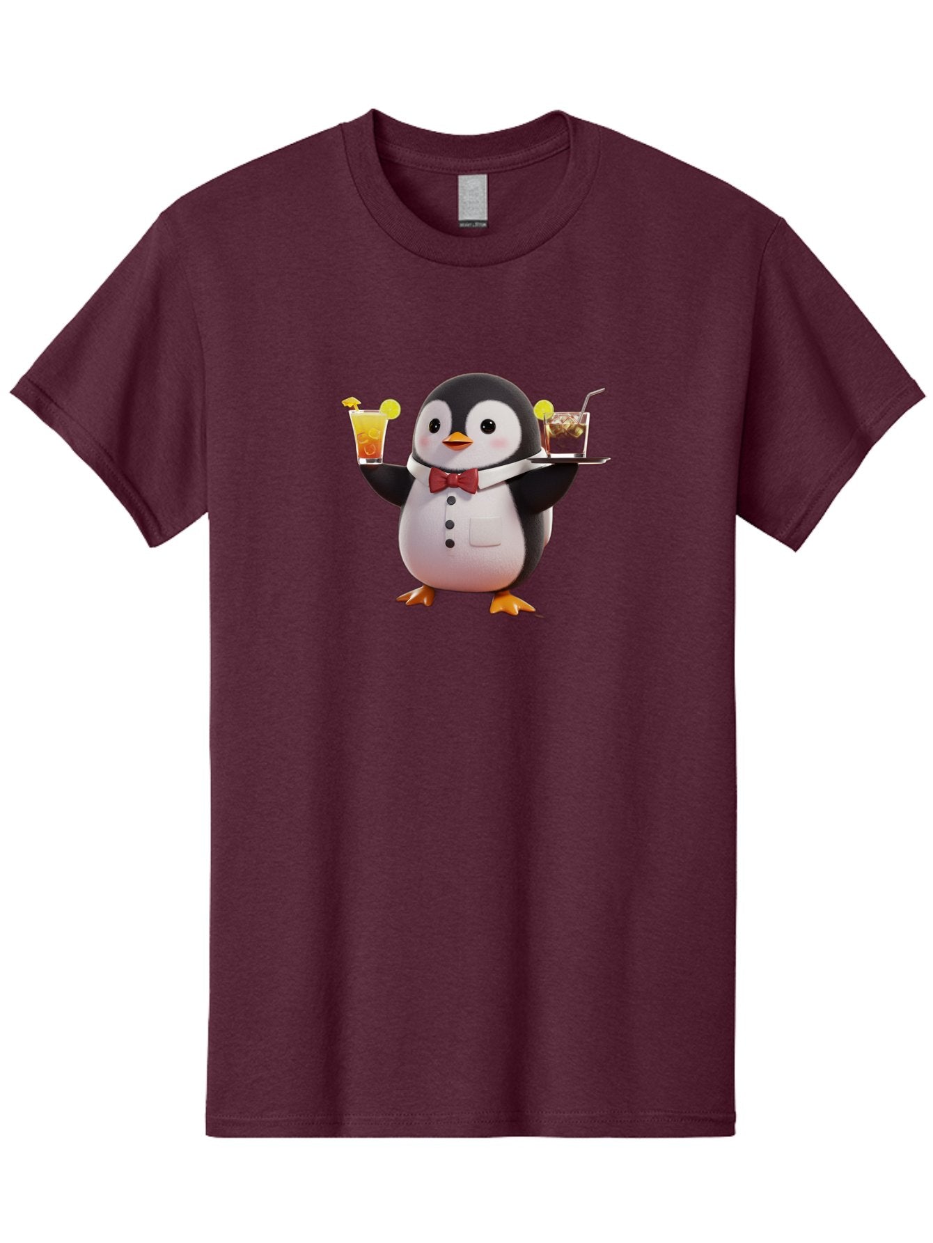 Penguin-Bartender Men'S Graphic Tee, 100% Cotton, Comfortable Casual Summer Wear, Machine Washable, Vintage Camera, Old Camera, Antique Camera, Black Camera, Classic Photography, Photography Equipment, Nostalgic Device, Film Camera, Camera Art Baf980 13
