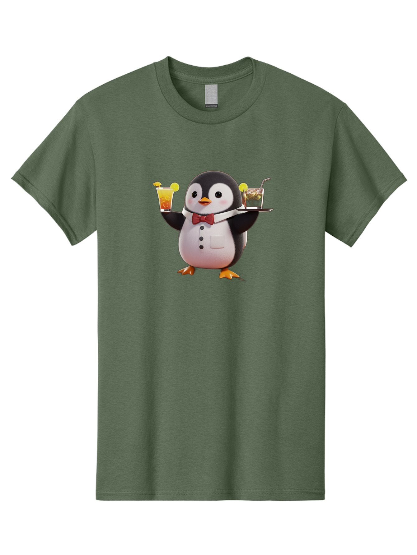 Penguin-Bartender Men'S Graphic Tee, 100% Cotton, Comfortable Casual Summer Wear, Machine Washable, Vintage Camera, Old Camera, Antique Camera, Black Camera, Classic Photography, Photography Equipment, Nostalgic Device, Film Camera, Camera Art Baf980 5