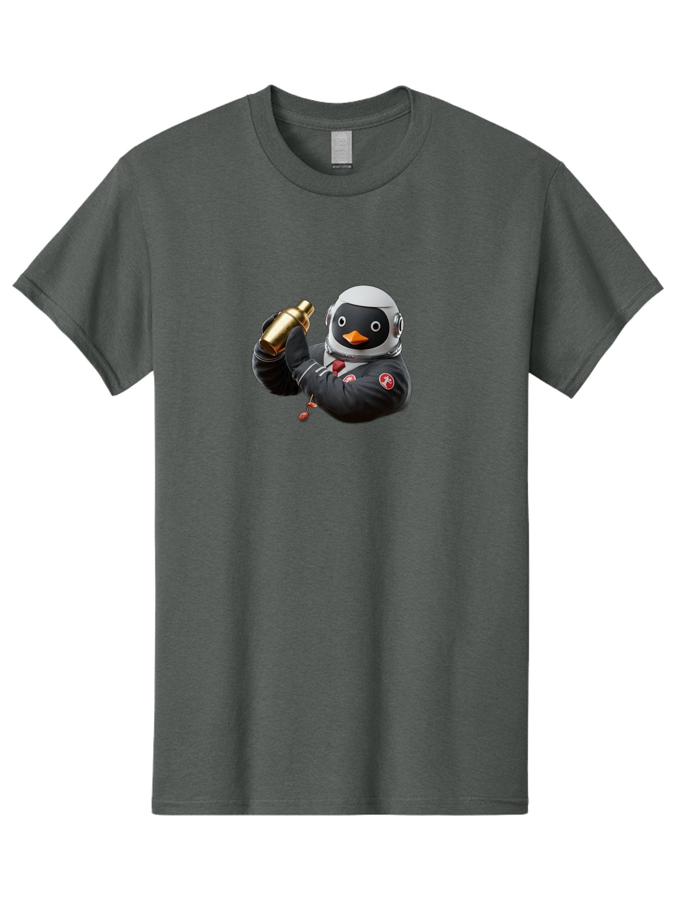Penguin-In-Space-Suit Men'S Graphic Tee, 100% Cotton, Comfortable Casual Summer Wear, Machine Washable, Vintage Camera, Old Camera, Antique Camera, Black Camera, Classic Photography, Photography Equipment, Nostalgic Device, Film Camera, Baf981