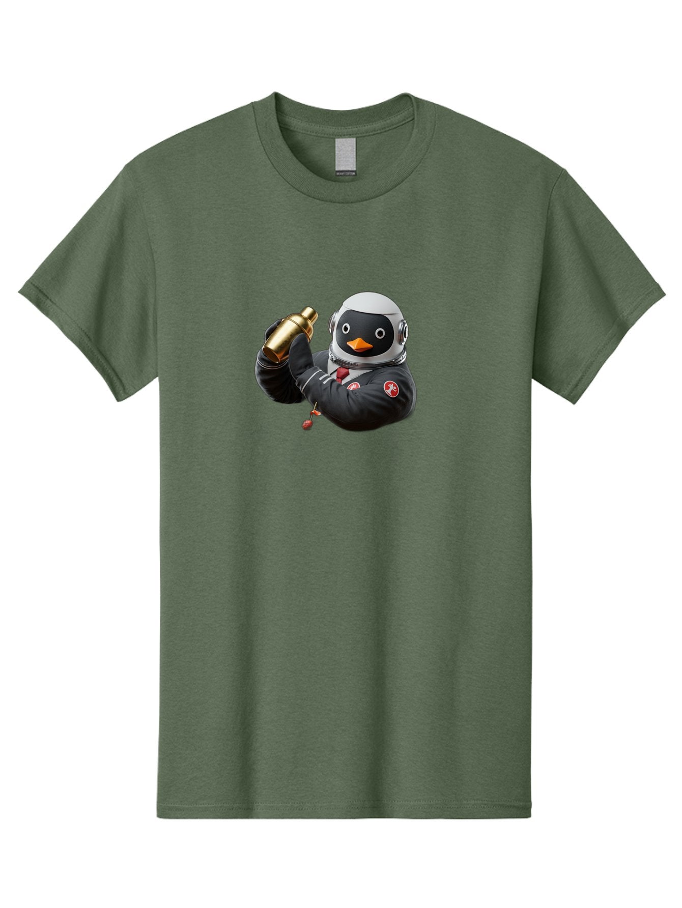 Penguin-In-Space-Suit Men'S Graphic Tee, 100% Cotton, Comfortable Casual Summer Wear, Machine Washable, Vintage Camera, Old Camera, Antique Camera, Black Camera, Classic Photography, Photography Equipment, Nostalgic Device, Film Camera, Baf981 4