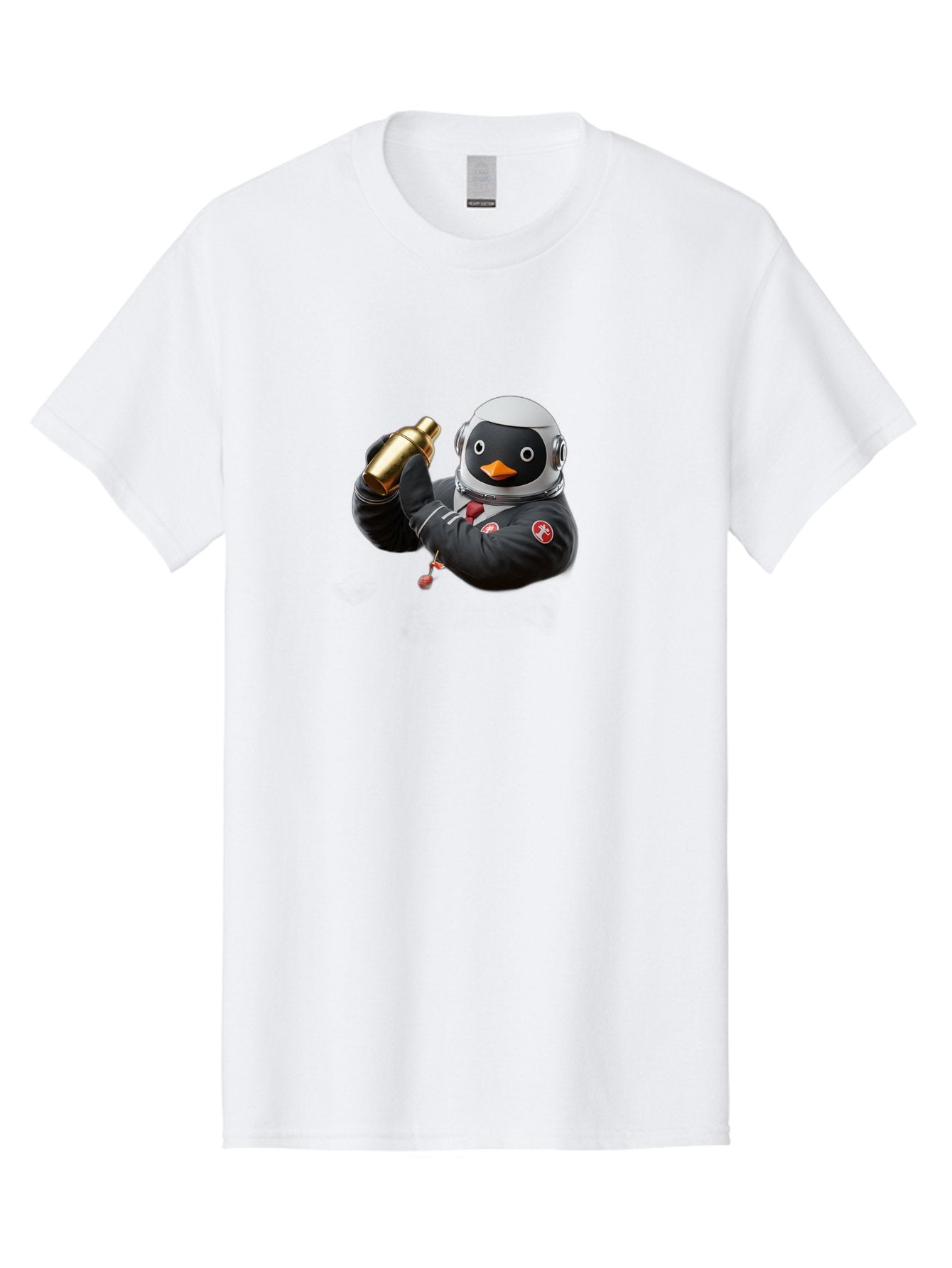 Penguin-In-Space-Suit Men'S Graphic Tee, 100% Cotton, Comfortable Casual Summer Wear, Machine Washable, Vintage Camera, Old Camera, Antique Camera, Black Camera, Classic Photography, Photography Equipment, Nostalgic Device, Film Camera, Baf981