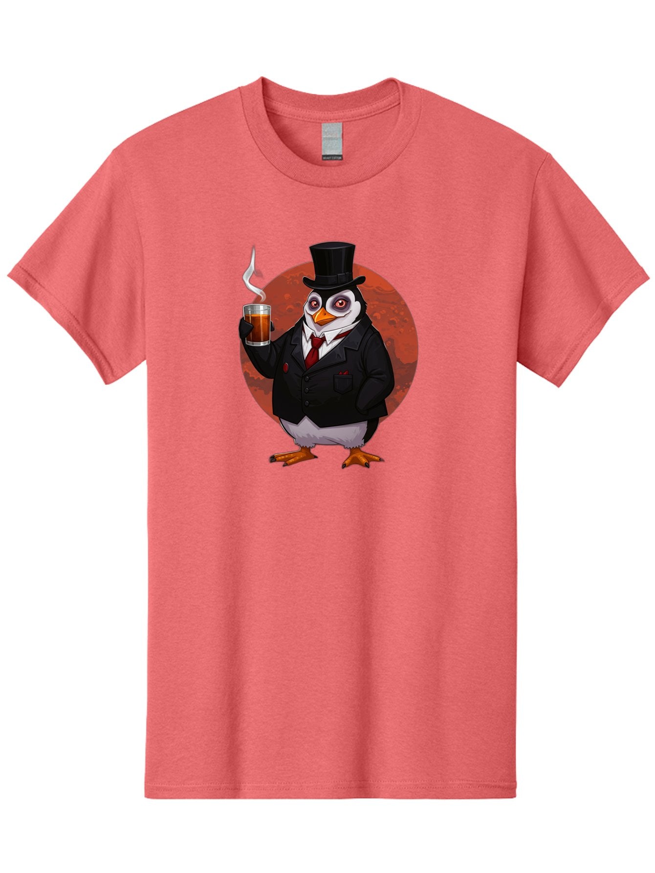 Penguin-In-Suit-4 Men'S Graphic Tee, 100% Cotton, Comfortable Casual Summer Wear, Machine Washable, Vintage Camera, Old Camera, Antique Camera, Black Camera, Classic Photography, Photography Equipment, Nostalgic Device, Film Camera, Camera Art Baf986 8