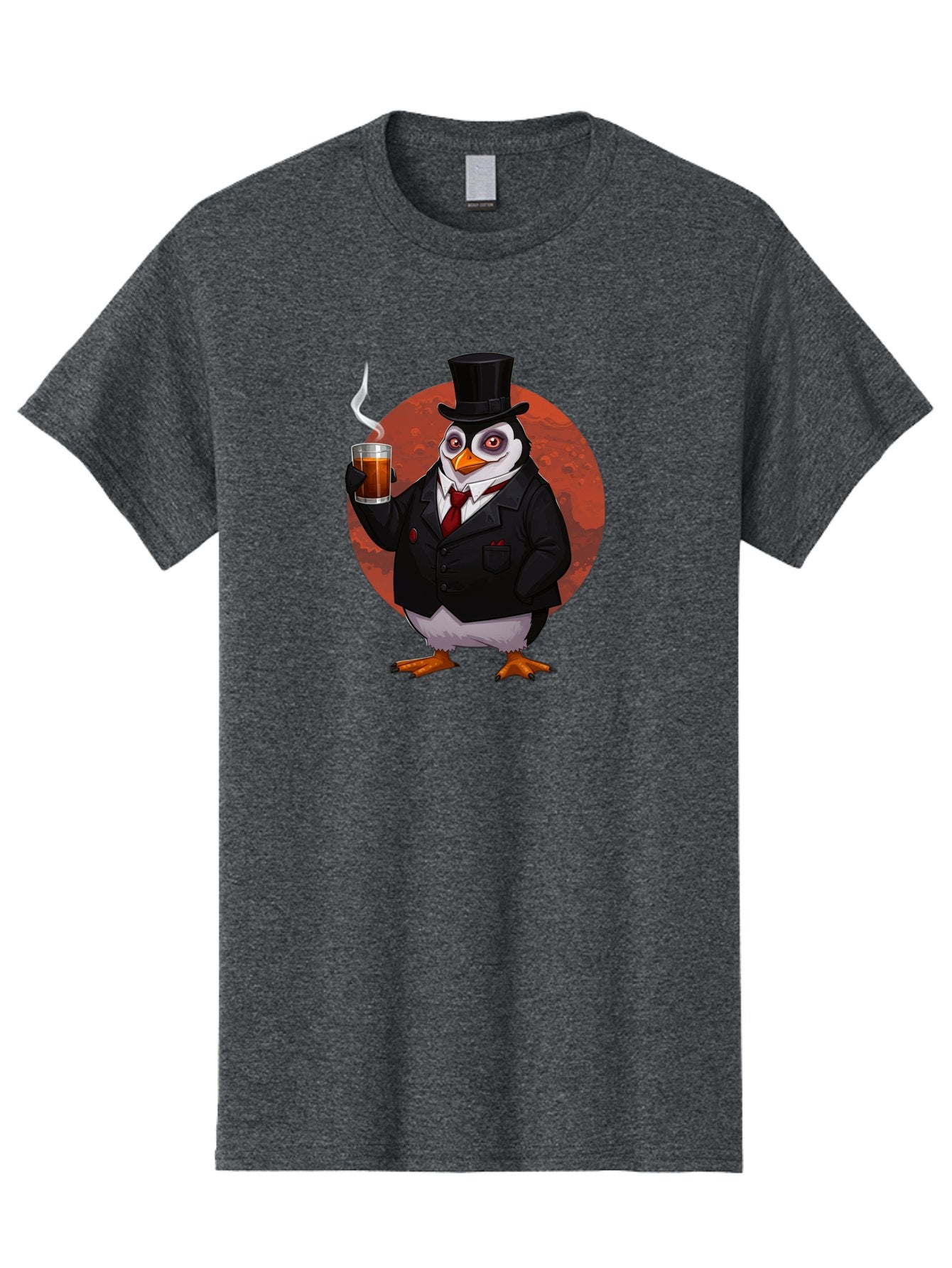 Penguin-In-Suit-4 Men'S Graphic Tee, 100% Cotton, Comfortable Casual Summer Wear, Machine Washable, Vintage Camera, Old Camera, Antique Camera, Black Camera, Classic Photography, Photography Equipment, Nostalgic Device, Film Camera, Camera Art Baf986 10