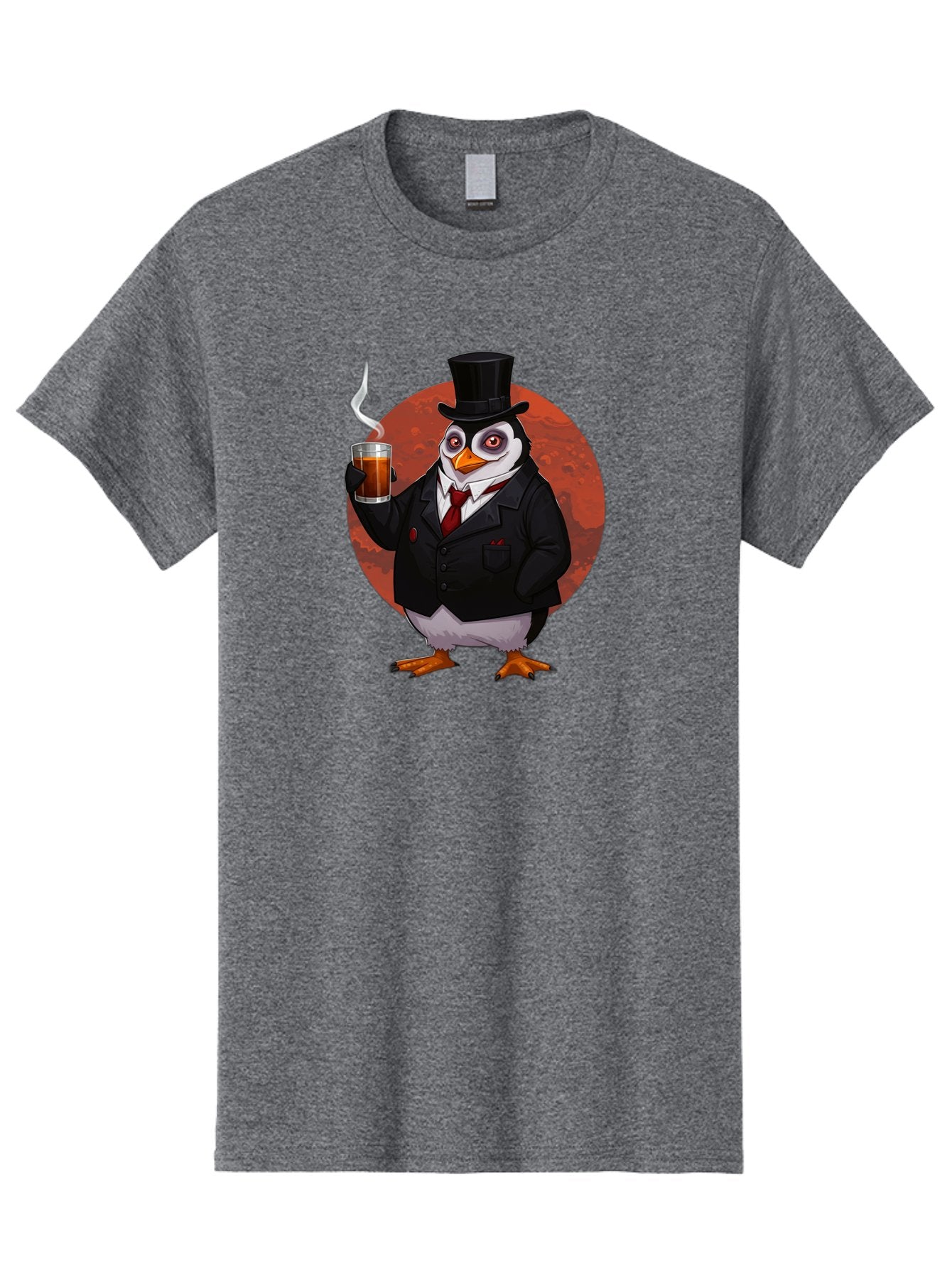 Penguin-In-Suit-4 Men'S Graphic Tee, 100% Cotton, Comfortable Casual Summer Wear, Machine Washable, Vintage Camera, Old Camera, Antique Camera, Black Camera, Classic Photography, Photography Equipment, Nostalgic Device, Film Camera, Camera Art Baf986 7