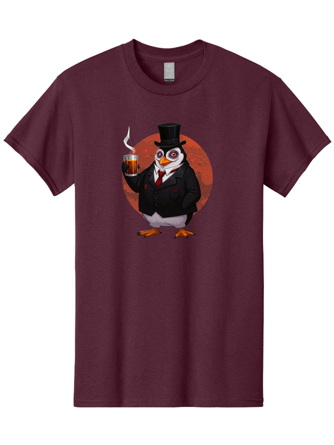 Penguin-In-Suit-4 Men'S Graphic Tee, 100% Cotton, Comfortable Casual Summer Wear, Machine Washable, Vintage Camera, Old Camera, Antique Camera, Black Camera, Classic Photography, Photography Equipment, Nostalgic Device, Film Camera, Camera Art Baf986 14