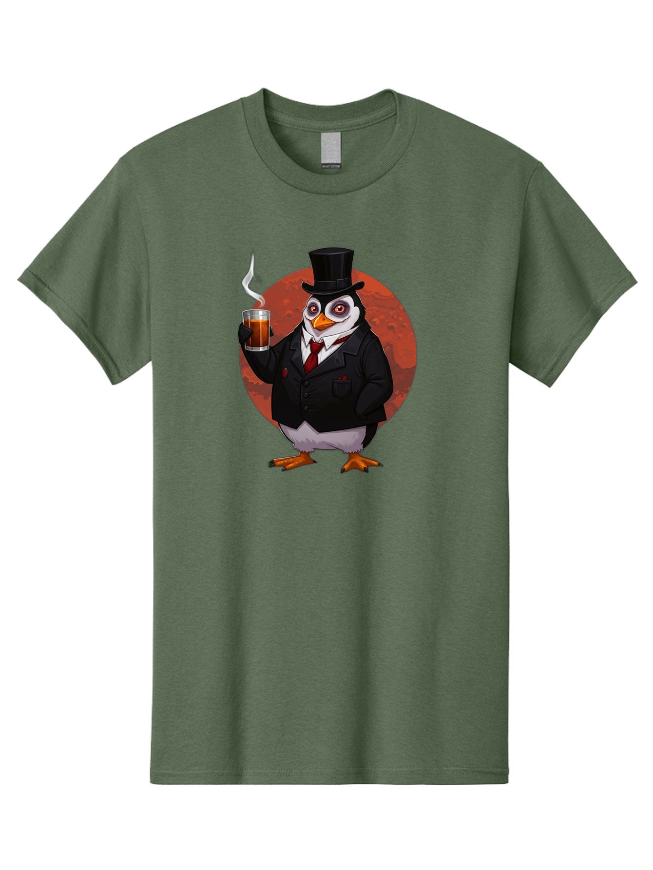 Penguin-In-Suit-4 Men'S Graphic Tee, 100% Cotton, Comfortable Casual Summer Wear, Machine Washable, Vintage Camera, Old Camera, Antique Camera, Black Camera, Classic Photography, Photography Equipment, Nostalgic Device, Film Camera, Camera Art Baf986 5