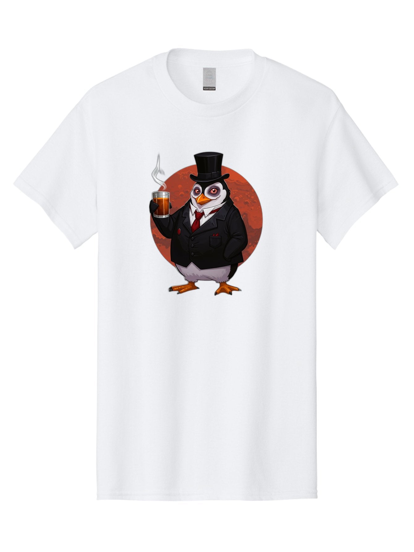 Penguin-In-Suit-4 Men'S Graphic Tee, 100% Cotton, Comfortable Casual Summer Wear, Machine Washable, Vintage Camera, Old Camera, Antique Camera, Black Camera, Classic Photography, Photography Equipment, Nostalgic Device, Film Camera, Camera Art Baf986 6