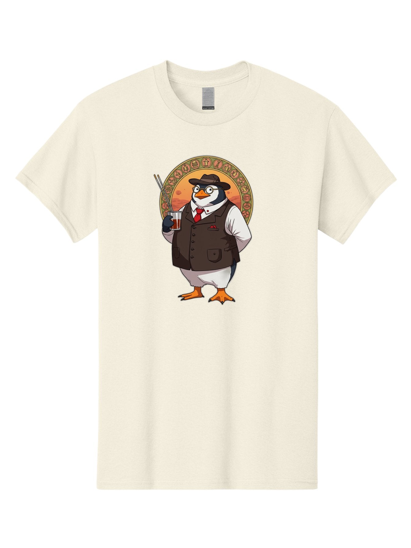 Penguin-In-Suit Men'S Graphic Tee, 100% Cotton, Comfortable Casual Summer Wear, Machine Washable, Vintage Camera, Old Camera, Antique Camera, Black Camera, Classic Photography, Photography Equipment, Nostalgic Device, Film Camera, Camera Art Baf987 3