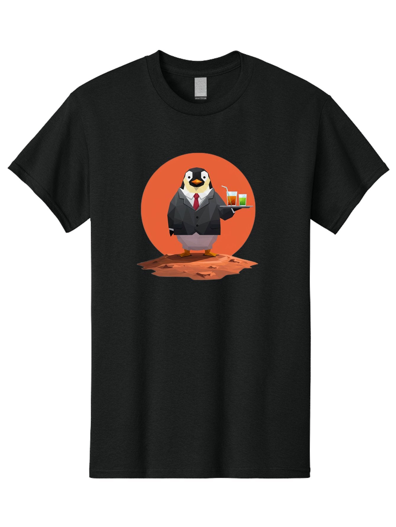 Penguin-Waiter-1 Men'S Graphic Tee, 100% Cotton, Comfortable Casual Summer Wear, Machine Washable, Vintage Camera, Old Camera, Antique Camera, Black Camera, Classic Photography, Photography Equipment, Nostalgic Device, Film Camera, Camera Art Baf988 12