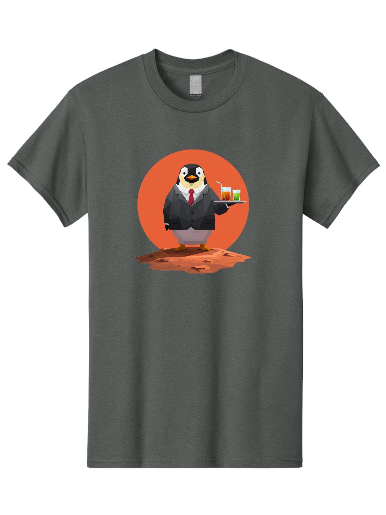 Penguin-Waiter-1 Men'S Graphic Tee, 100% Cotton, Comfortable Casual Summer Wear, Machine Washable, Vintage Camera, Old Camera, Antique Camera, Black Camera, Classic Photography, Photography Equipment, Nostalgic Device, Film Camera, Camera Art Baf988 10