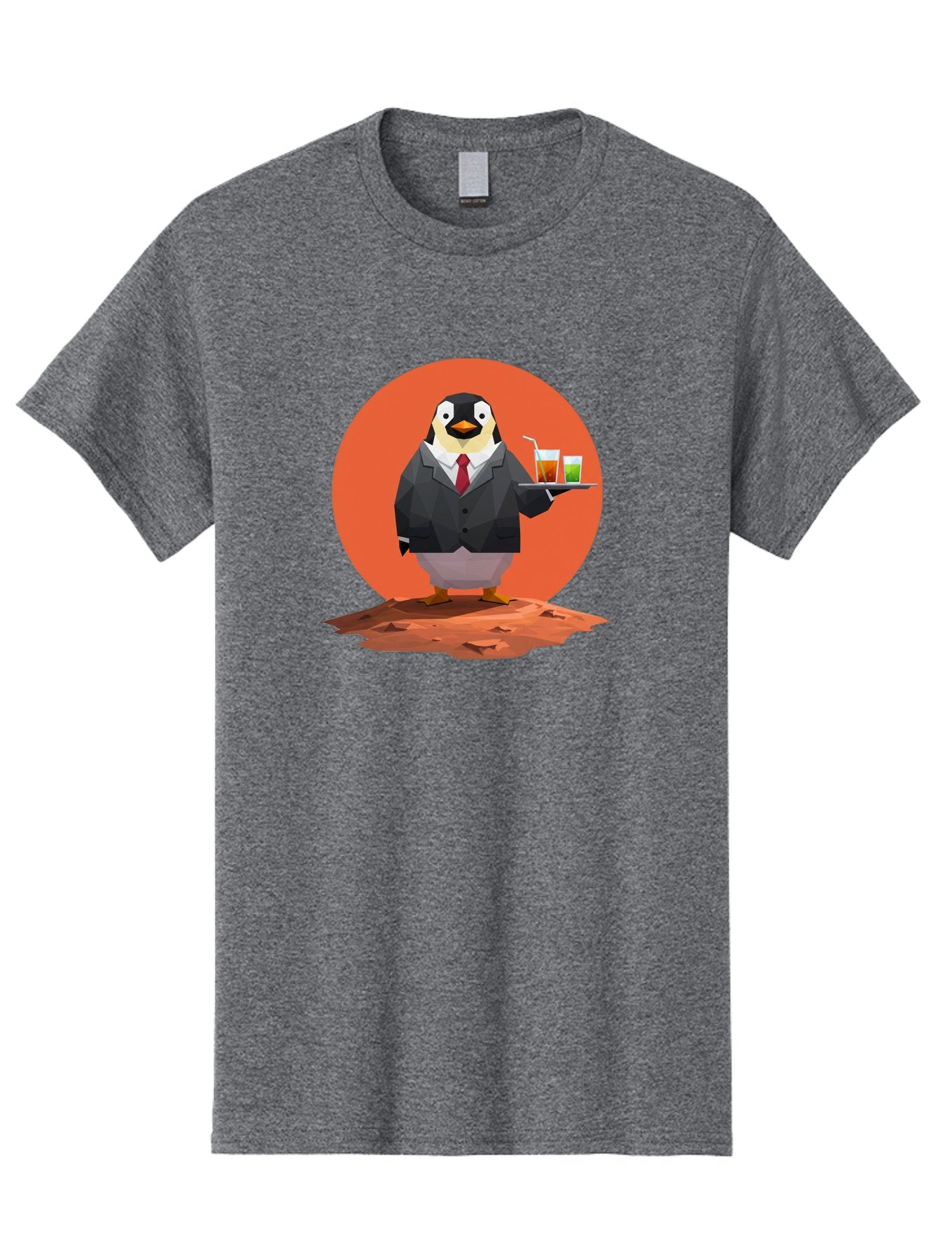 Penguin-Waiter-1 Men'S Graphic Tee, 100% Cotton, Comfortable Casual Summer Wear, Machine Washable, Vintage Camera, Old Camera, Antique Camera, Black Camera, Classic Photography, Photography Equipment, Nostalgic Device, Film Camera, Camera Art Baf988 13