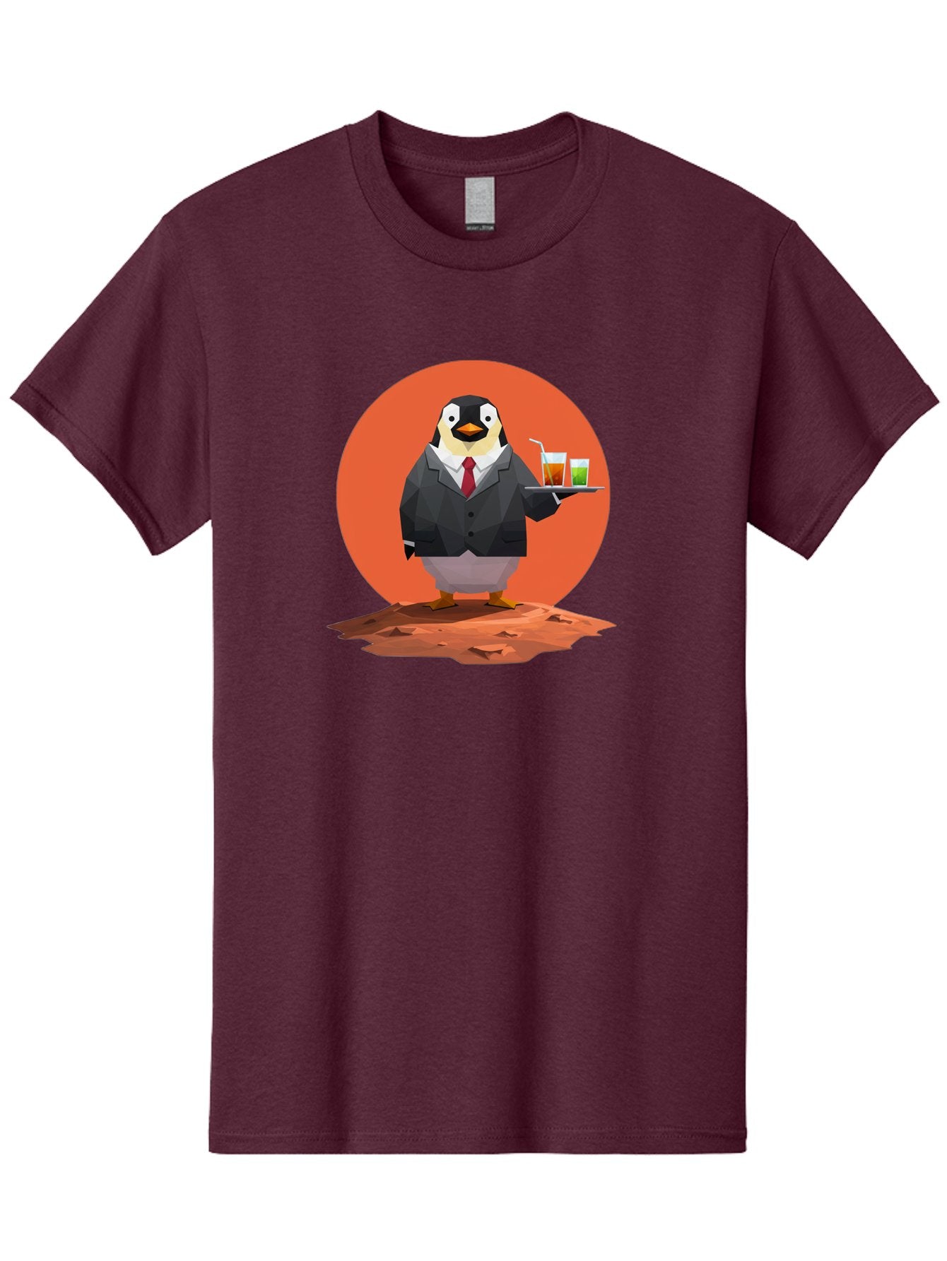 Penguin-Waiter-1 Men'S Graphic Tee, 100% Cotton, Comfortable Casual Summer Wear, Machine Washable, Vintage Camera, Old Camera, Antique Camera, Black Camera, Classic Photography, Photography Equipment, Nostalgic Device, Film Camera, Camera Art Baf988 3